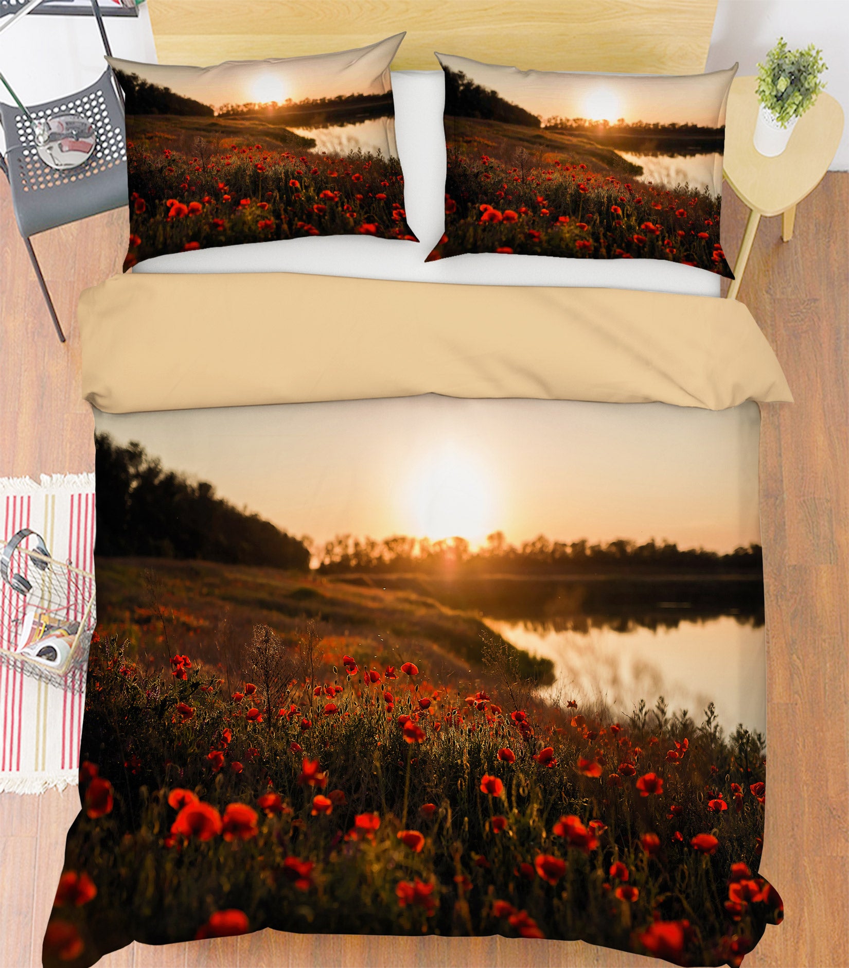 3D Flower Bush 59101 Bed Pillowcases Quilt