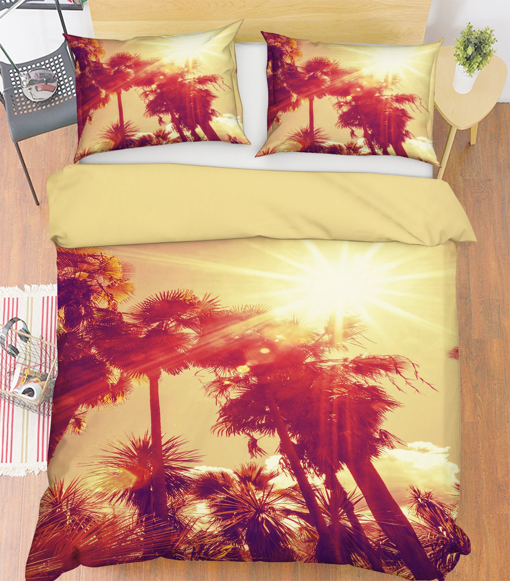 3D Tree Sunlight 15100 Bed Pillowcases Quilt