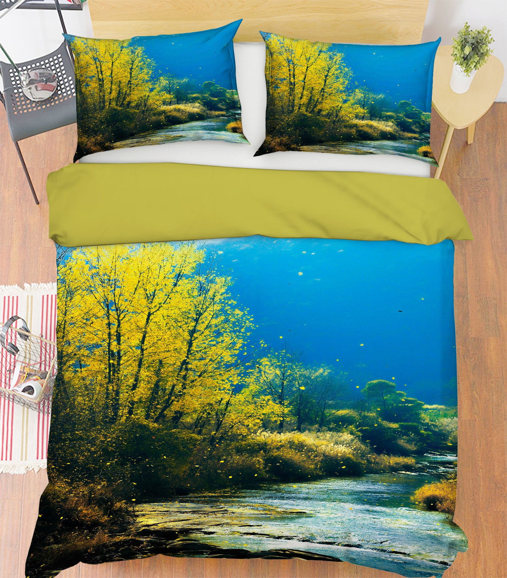 3D Forest 16075 Bed Pillowcases Quilt