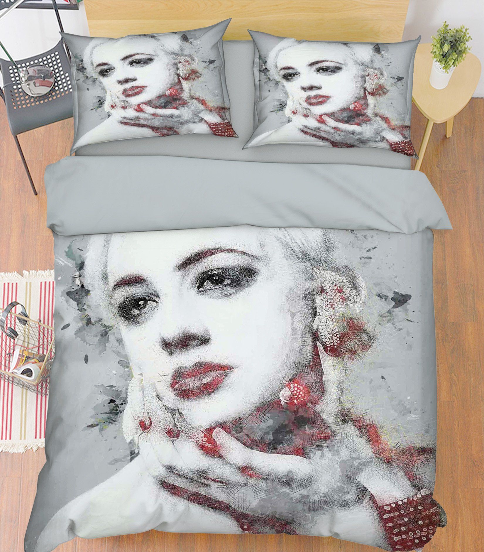 3D Elegant Woman 135 Bed Pillowcases Quilt Wallpaper AJ Wallpaper