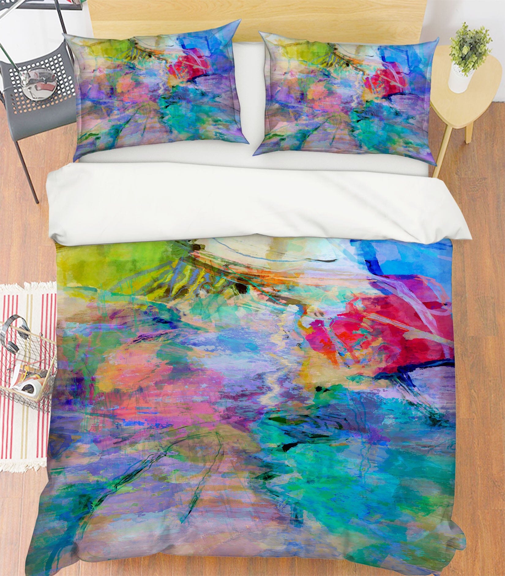3D Color Wave 1026 Michael Tienhaara Bedding Bed Pillowcases Quilt Quiet Covers AJ Creativity Home