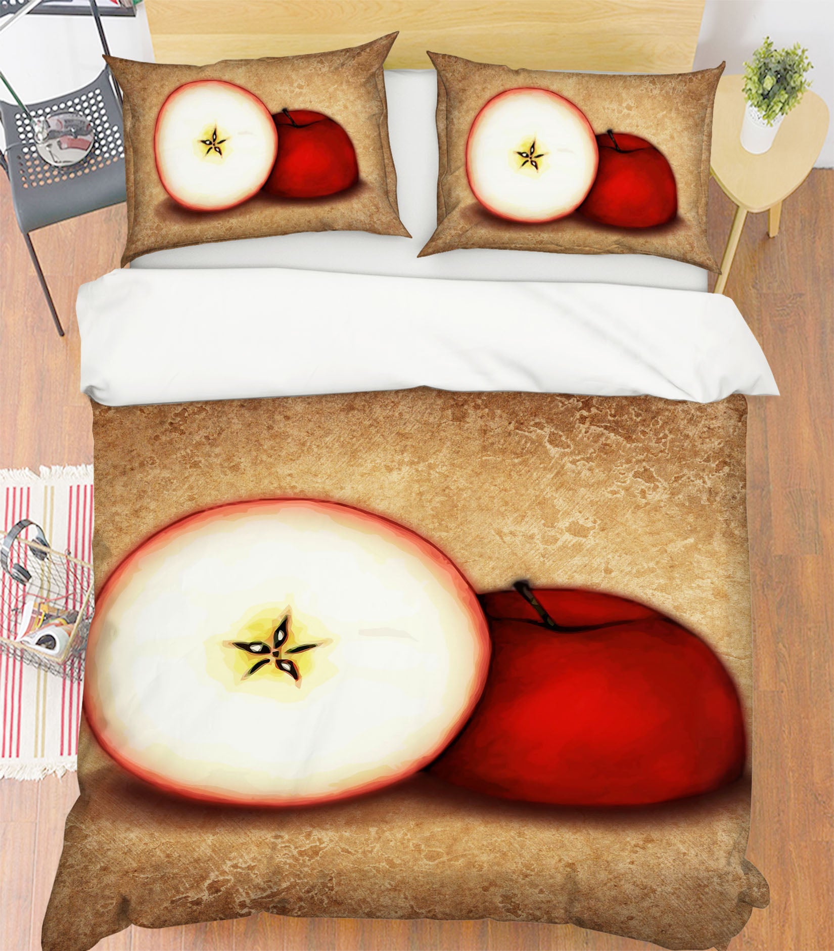 3D Red Apple 8855 Brigid Ashwood Bedding Bed Pillowcases Quilt Cover Duvet Cover
