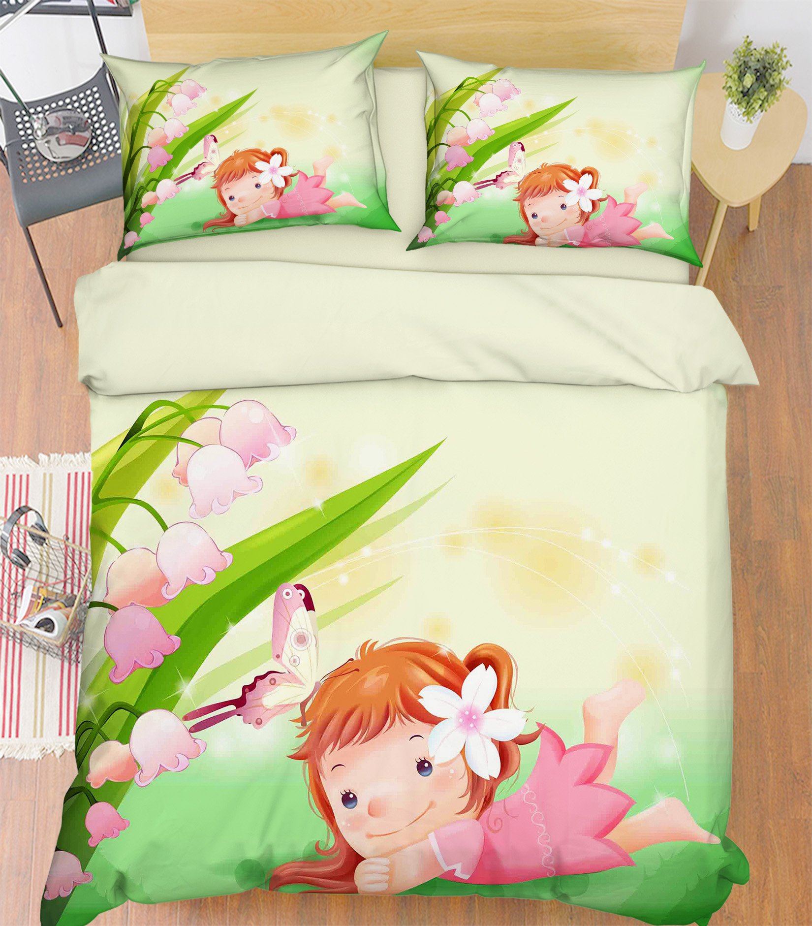 3D Lovely Little Girl 157 Bed Pillowcases Quilt Wallpaper AJ Wallpaper