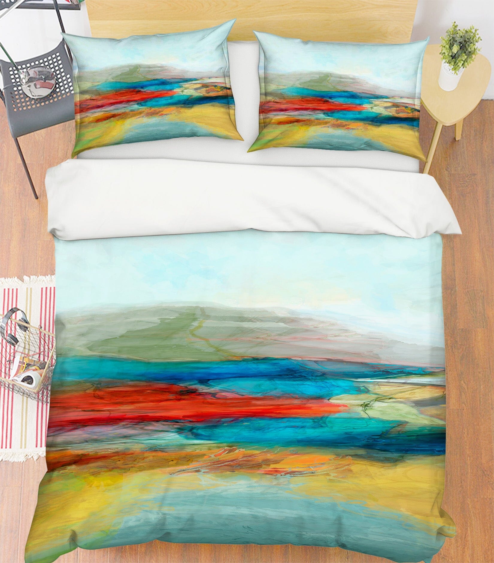 3D Yellow River 1052 Michael Tienhaara Bedding Bed Pillowcases Quilt Quiet Covers AJ Creativity Home