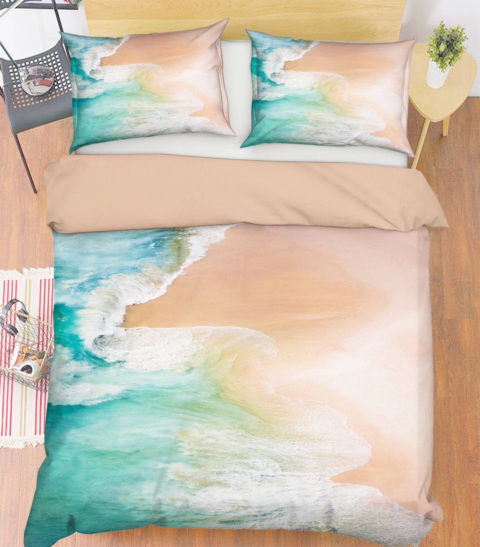 3D Beach 15180 Bed Pillowcases Quilt