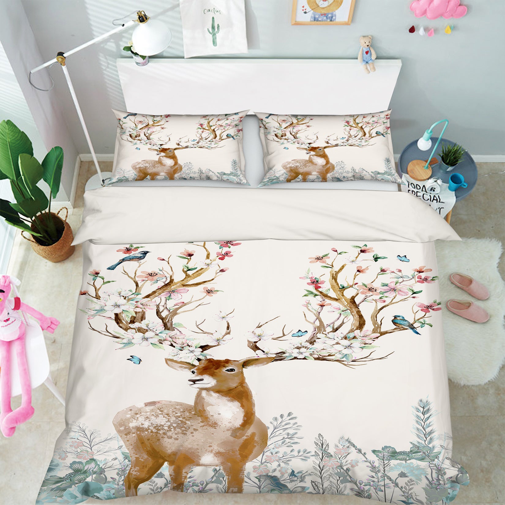 3D Deer 13139 Bed Pillowcases Quilt