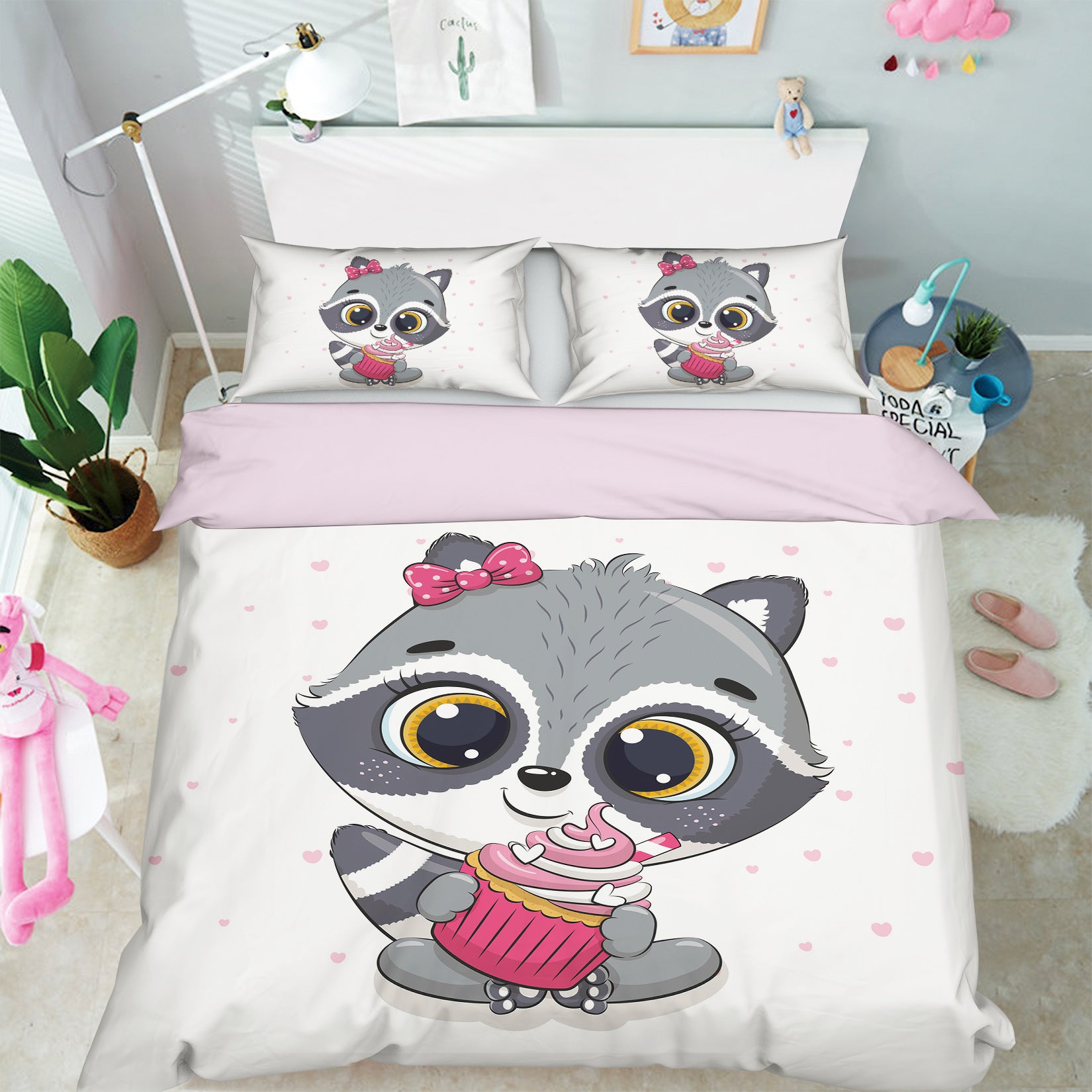 3D Civet Cat 58212 Bed Pillowcases Quilt