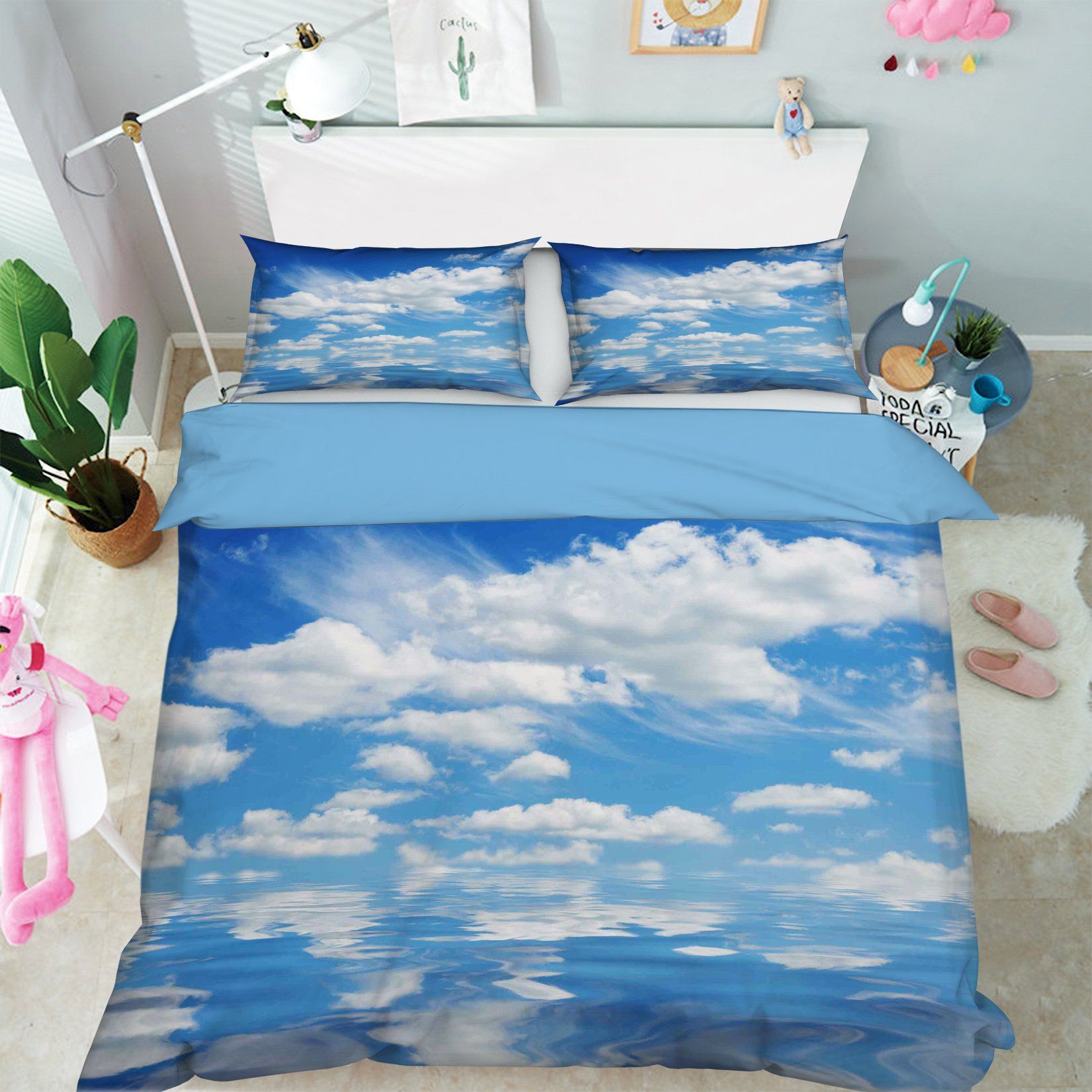 3D Sky Cloud 092 Bed Pillowcases Quilt Wallpaper AJ Wallpaper