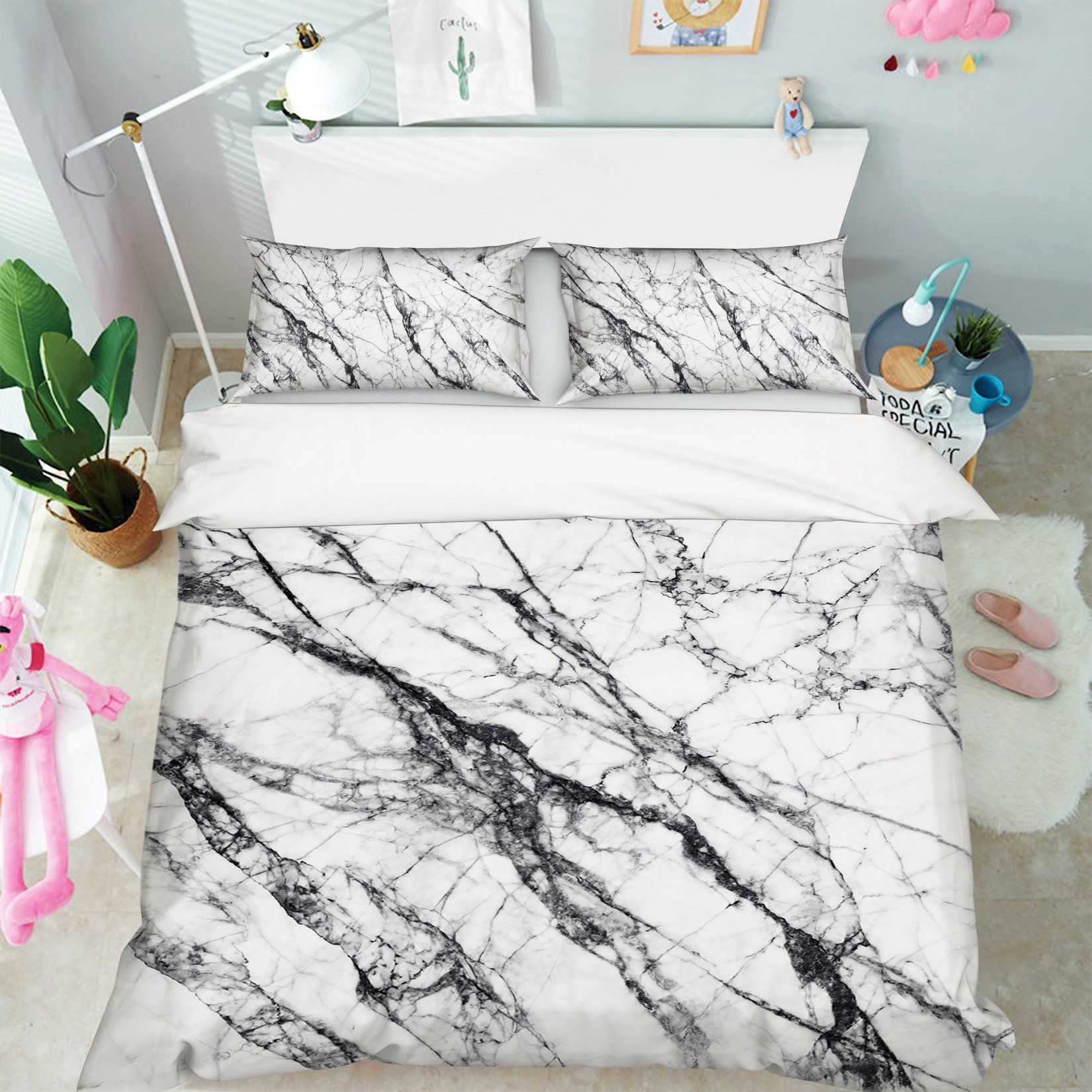 3D Black Line Irregular 038 Bed Pillowcases Quilt Wallpaper AJ Wallpaper