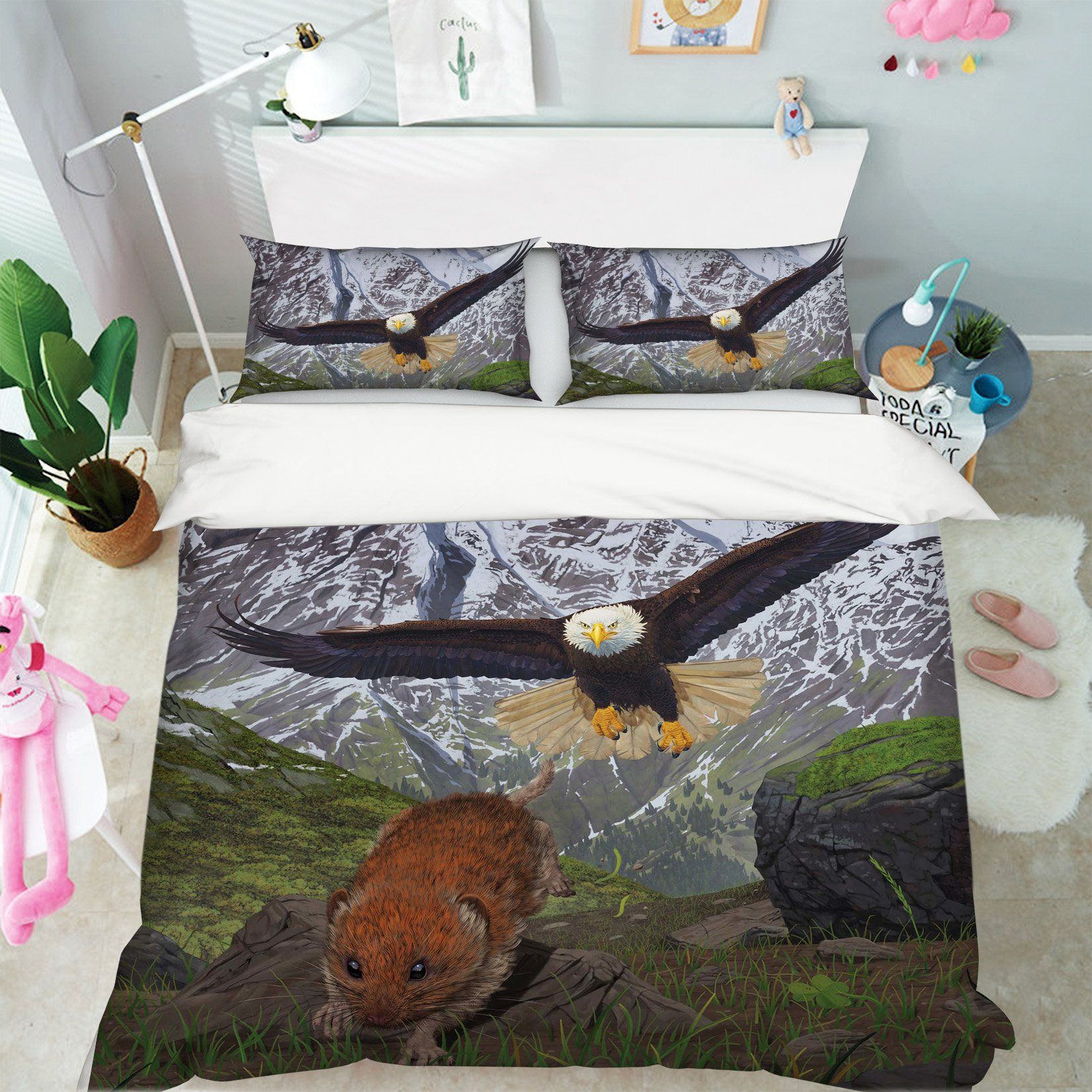 3D Alaska 2107 Bed Pillowcases Quilt Exclusive Designer Vincent Quiet Covers AJ Creativity Home