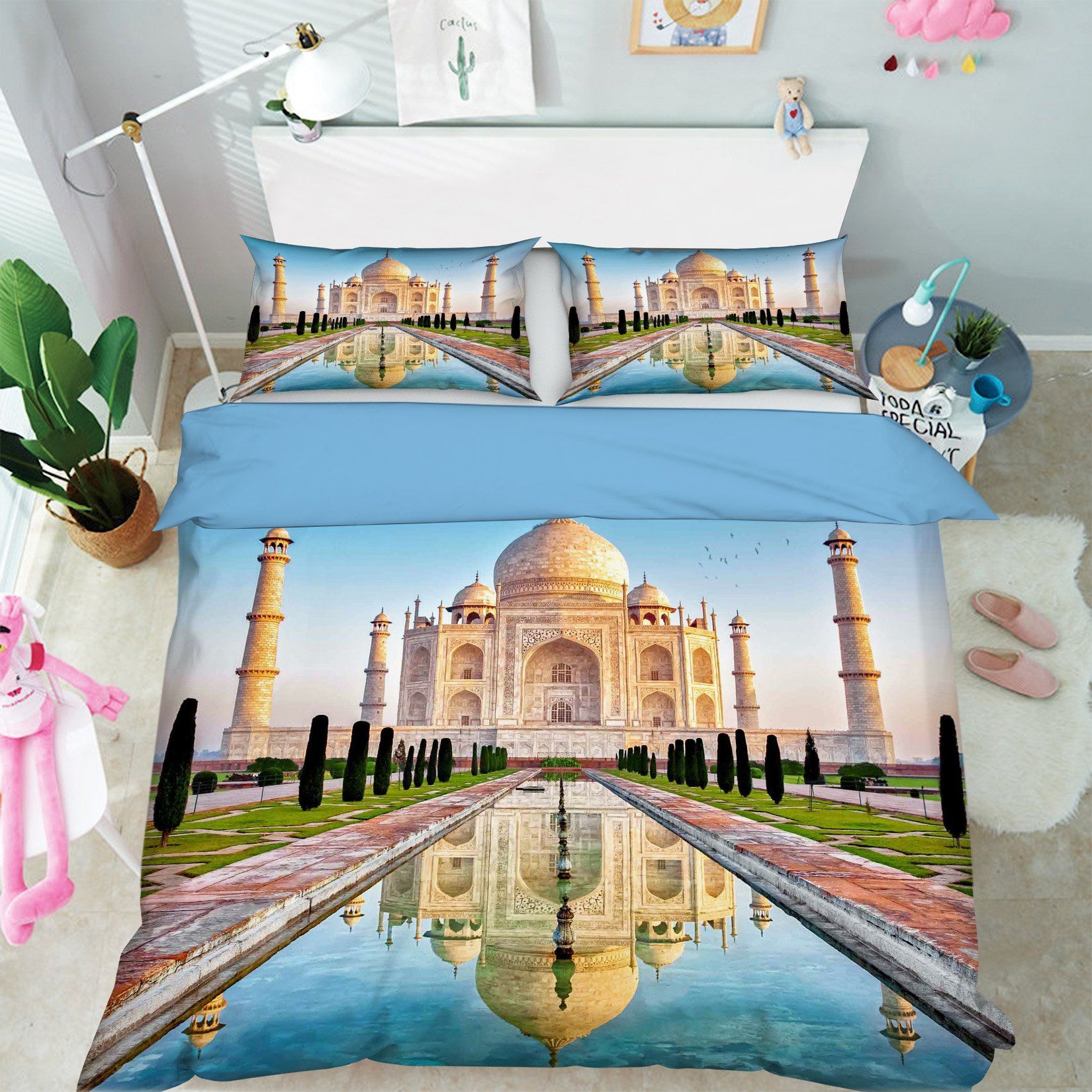 3D Castle Tree 088 Bed Pillowcases Quilt Wallpaper AJ Wallpaper