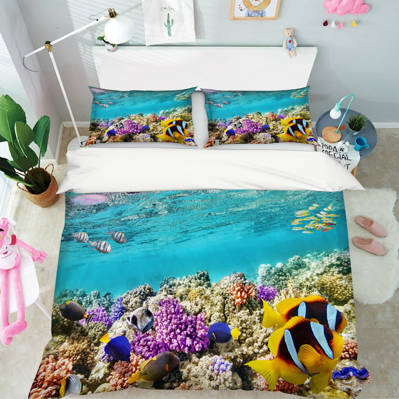 3D Seabed Coral 21052 Bed Pillowcases Quilt