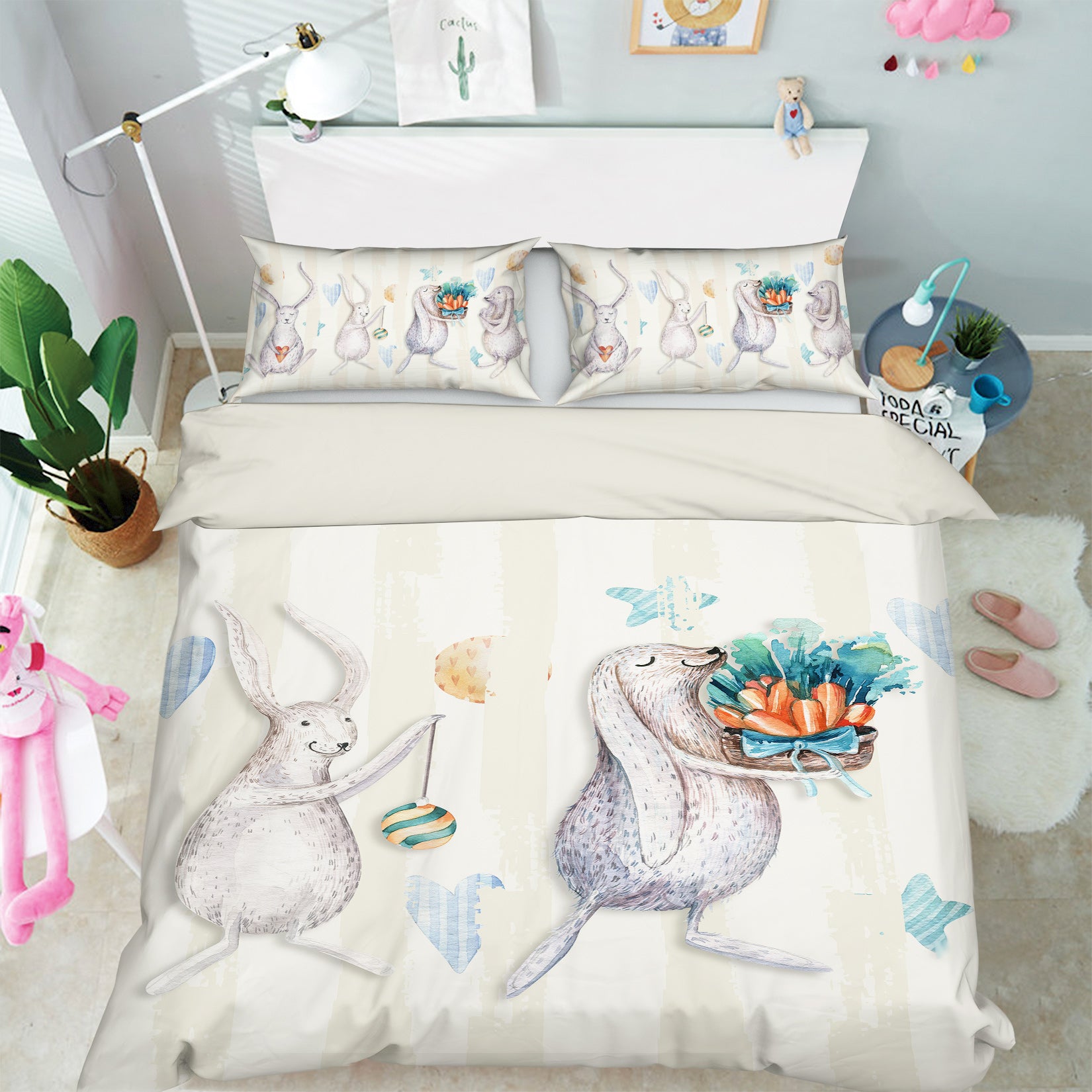 3D Mouse 13123 Bed Pillowcases Quilt