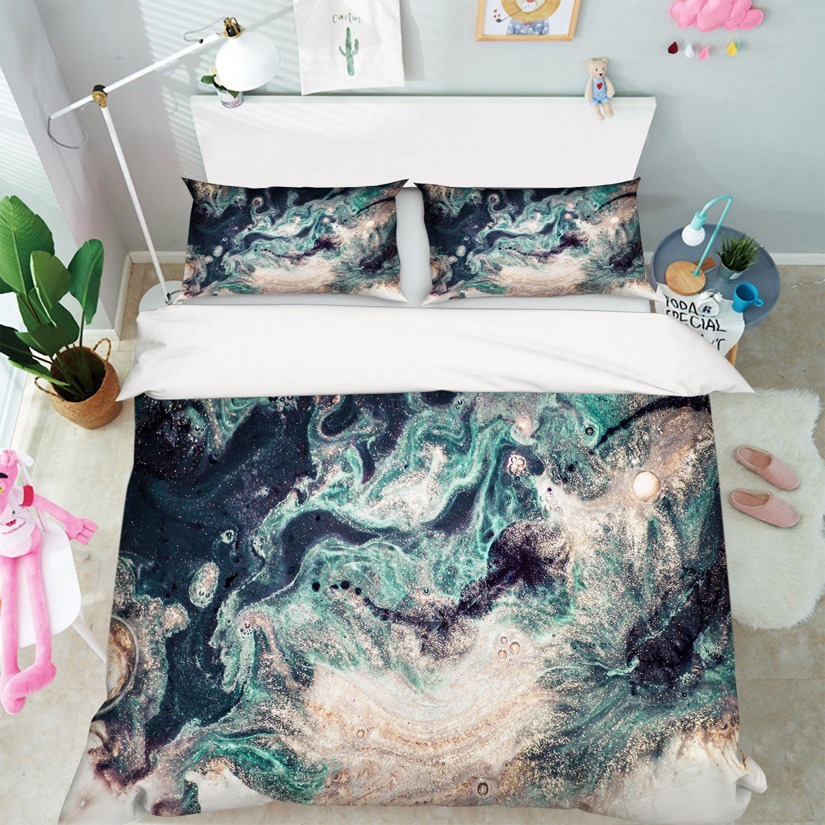 3D Abstract Element 053 Bed Pillowcases Quilt Wallpaper AJ Wallpaper