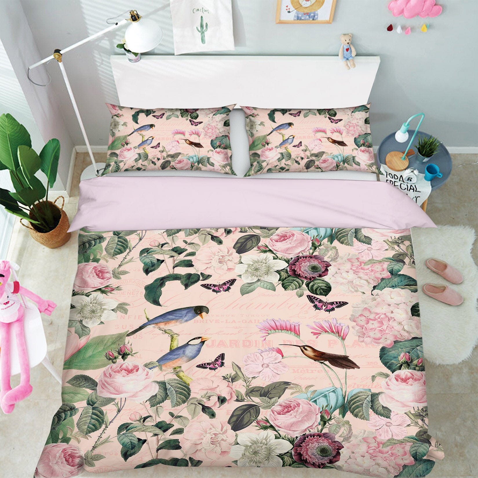3D Flowers Leaves 118 Andrea haase Bedding Bed Pillowcases Quilt Quiet Covers AJ Creativity Home