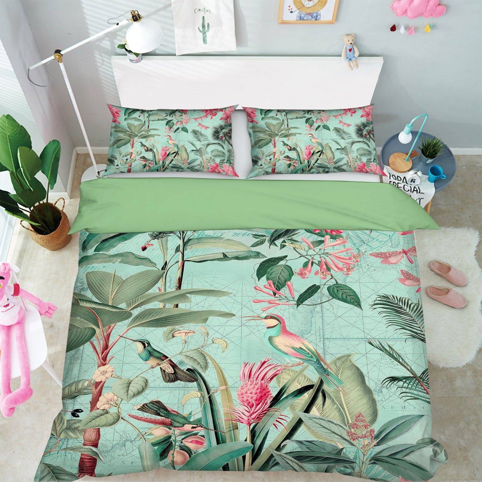 3D Happy Forest 127 Andrea haase Bedding Bed Pillowcases Quilt Quiet Covers AJ Creativity Home