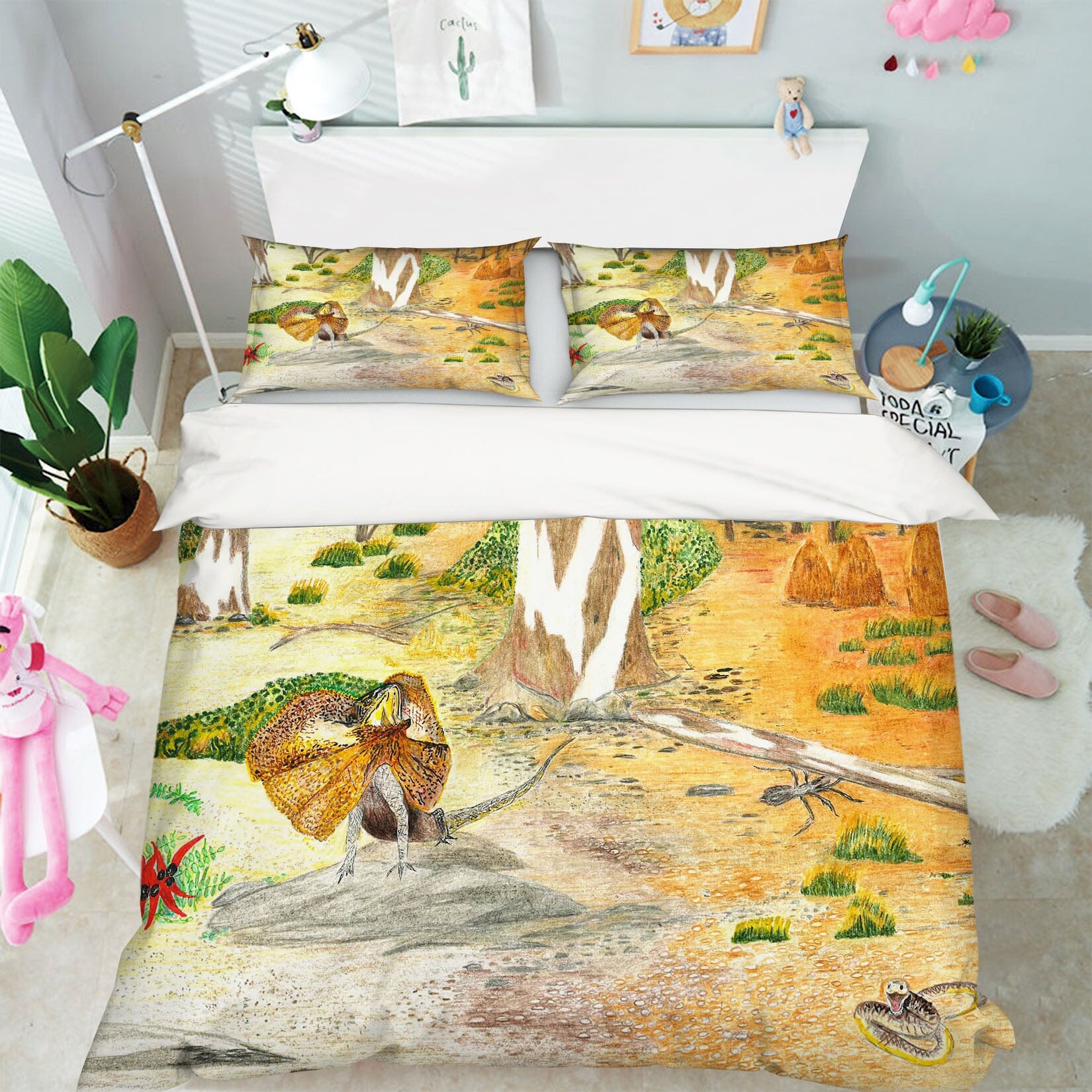 3D Desert Bird 030 Michael Sewell Bedding Bed Pillowcases Quilt Quiet Covers AJ Creativity Home