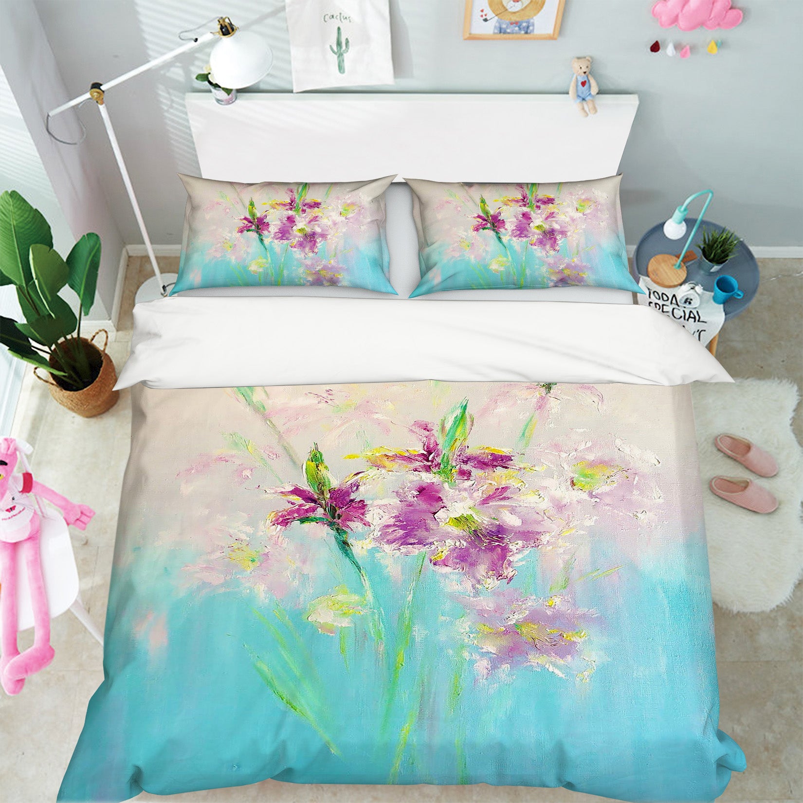 3D Purple Bouquet 550 Skromova Marina Bedding Bed Pillowcases Quilt