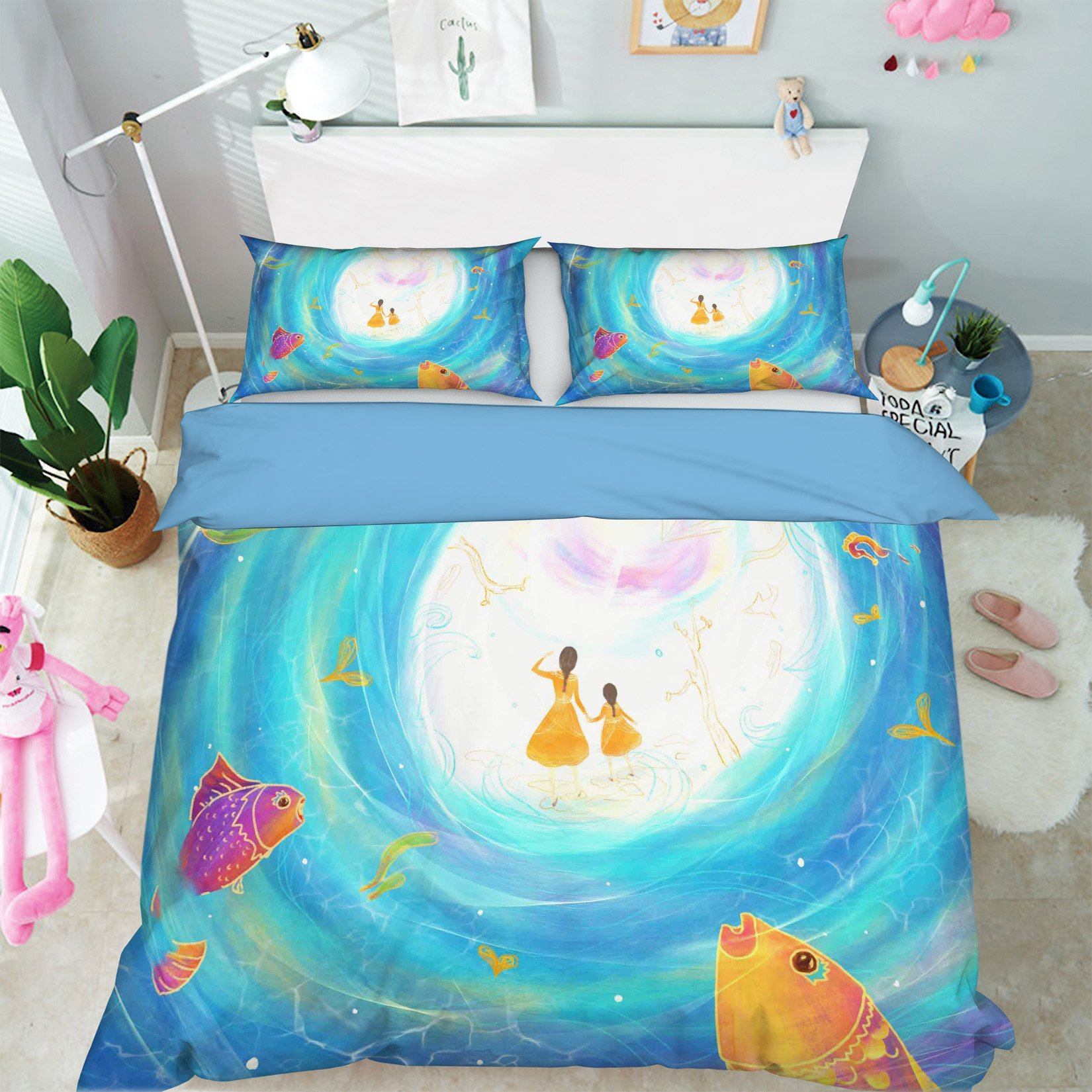 3D Illustration Children 085 Bed Pillowcases Quilt Wallpaper AJ Wallpaper