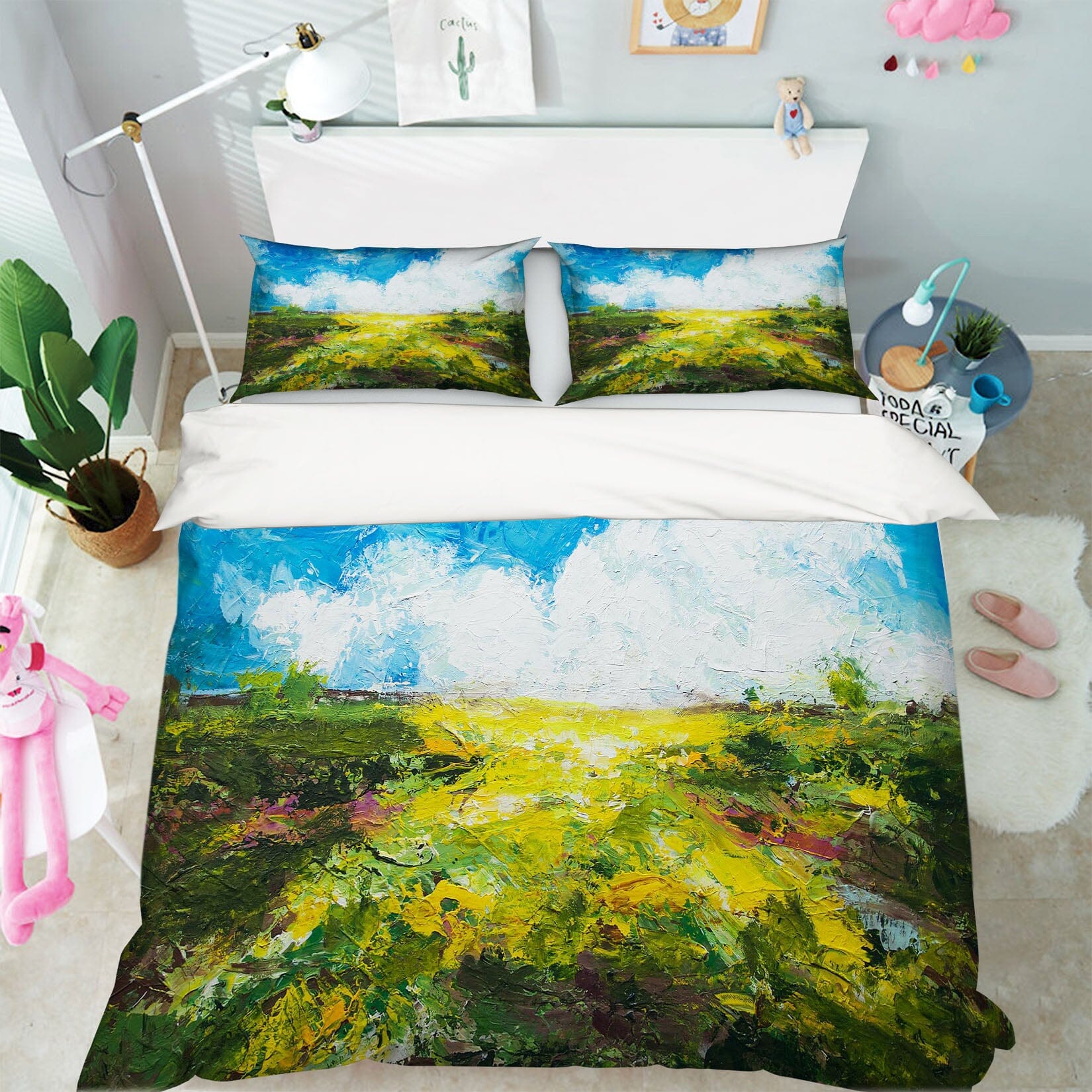 3D Blue Sky Field 1130 Allan P. Friedlander Bedding Bed Pillowcases Quilt Quiet Covers AJ Creativity Home