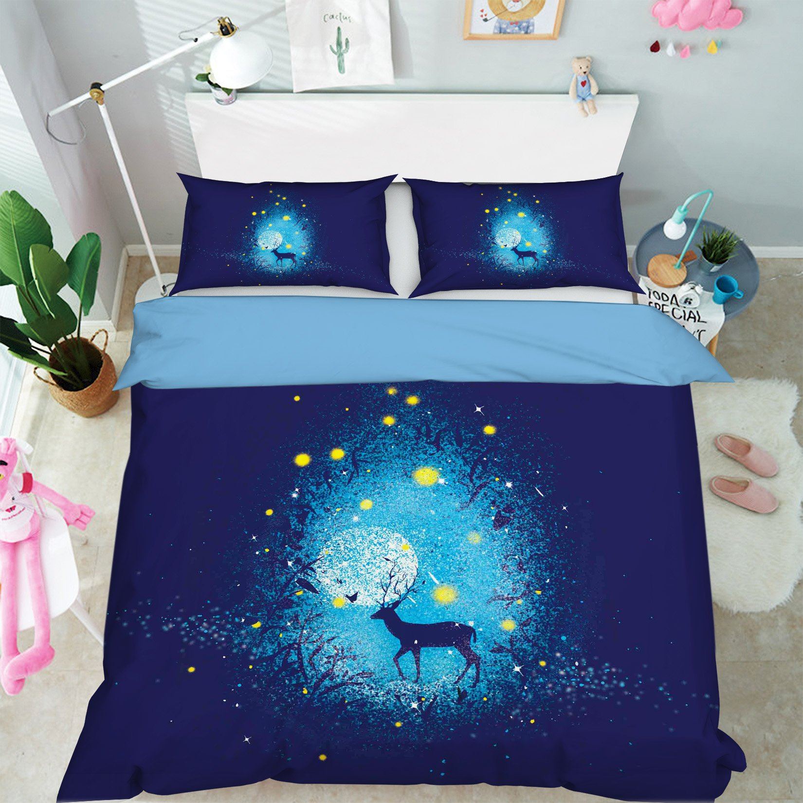 3D Dream Deer 109 Bed Pillowcases Quilt Wallpaper AJ Wallpaper