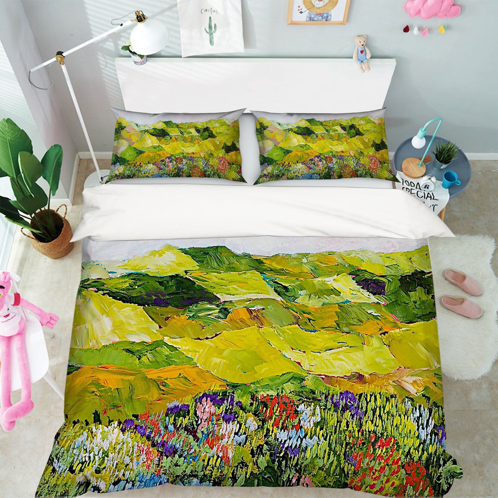 3D Valley Flower 1049 Allan P. Friedlander Bedding Bed Pillowcases Quilt Quiet Covers AJ Creativity Home