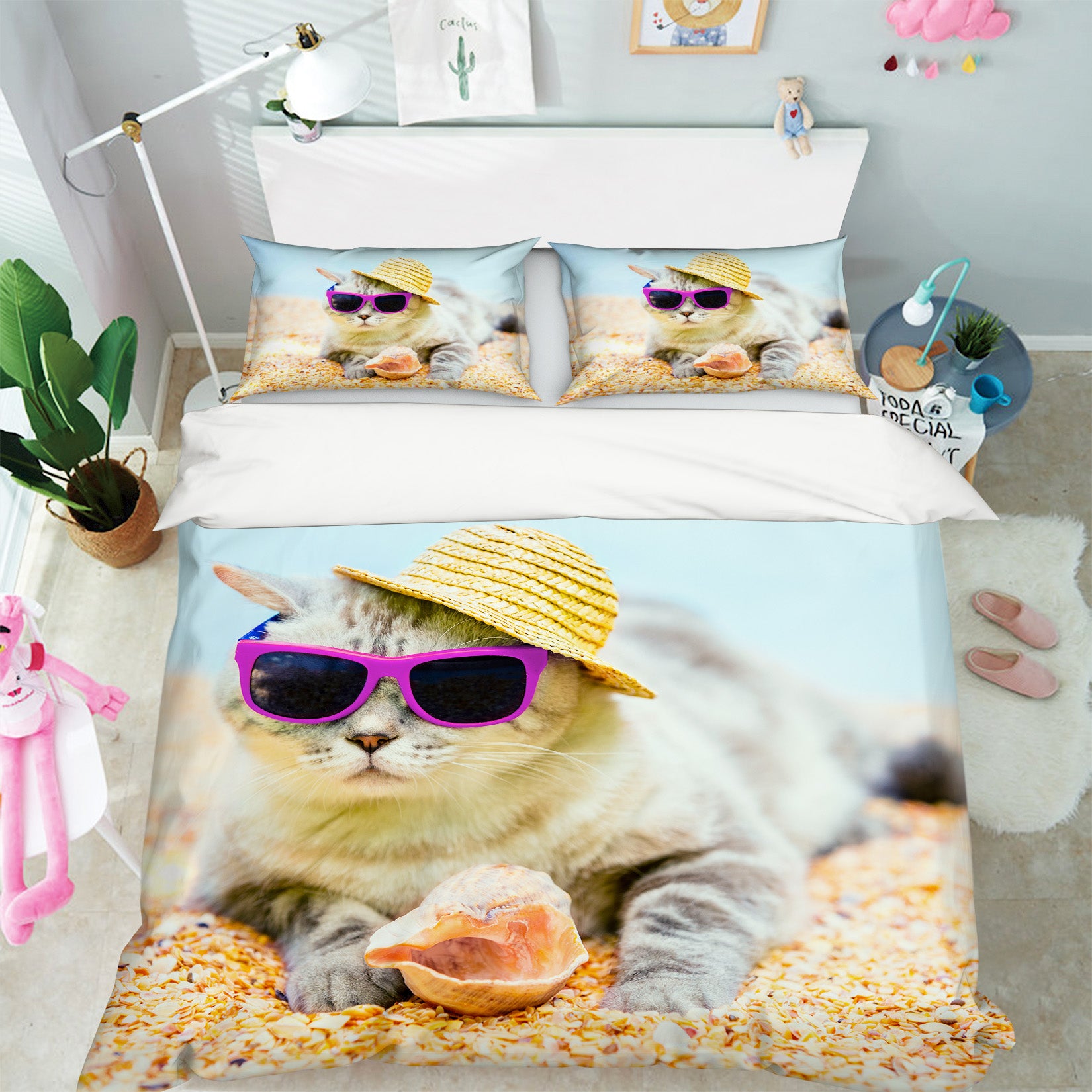 3D Kitten 15086 Bed Pillowcases Quilt