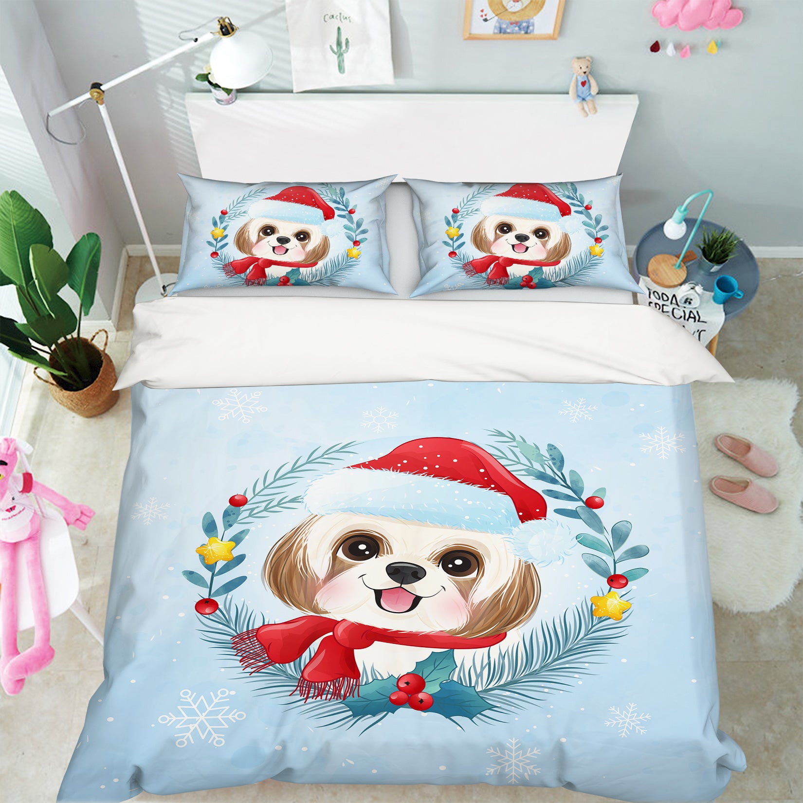 3D Dog 63199 Bed Pillowcases Quilt