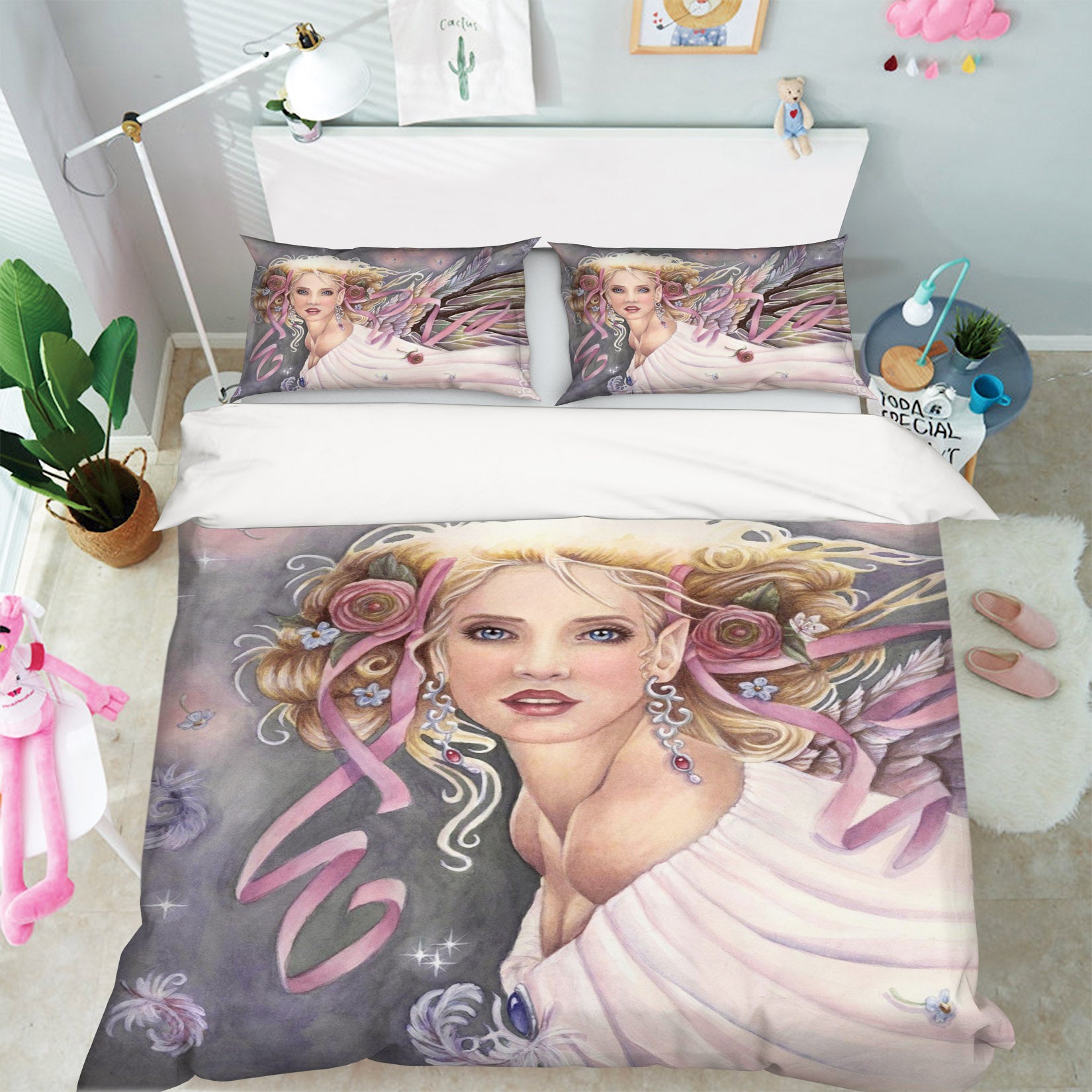 3D Angel Goddess 8812 Brigid Ashwood Bedding Bed Pillowcases Quilt Cover Duvet Cover
