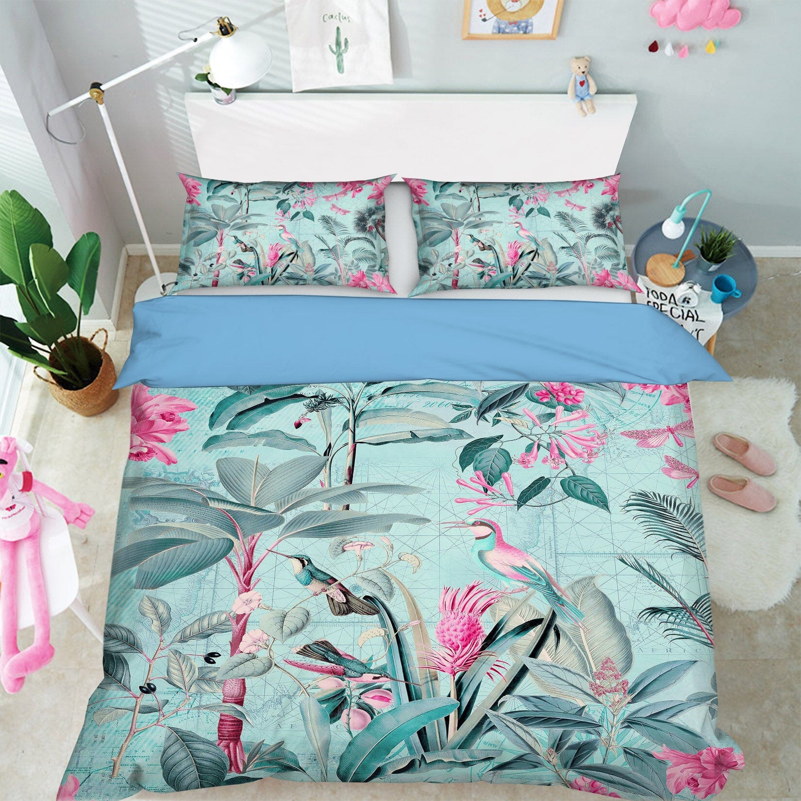 3D Bird Singing 129 Andrea haase Bedding Bed Pillowcases Quilt Quiet Covers AJ Creativity Home