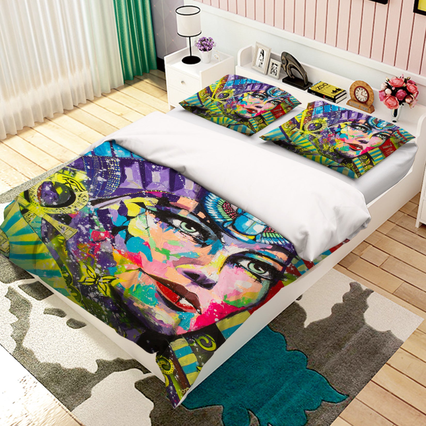 3D Watercolor Woman 021 Bed Pillowcases Quilt