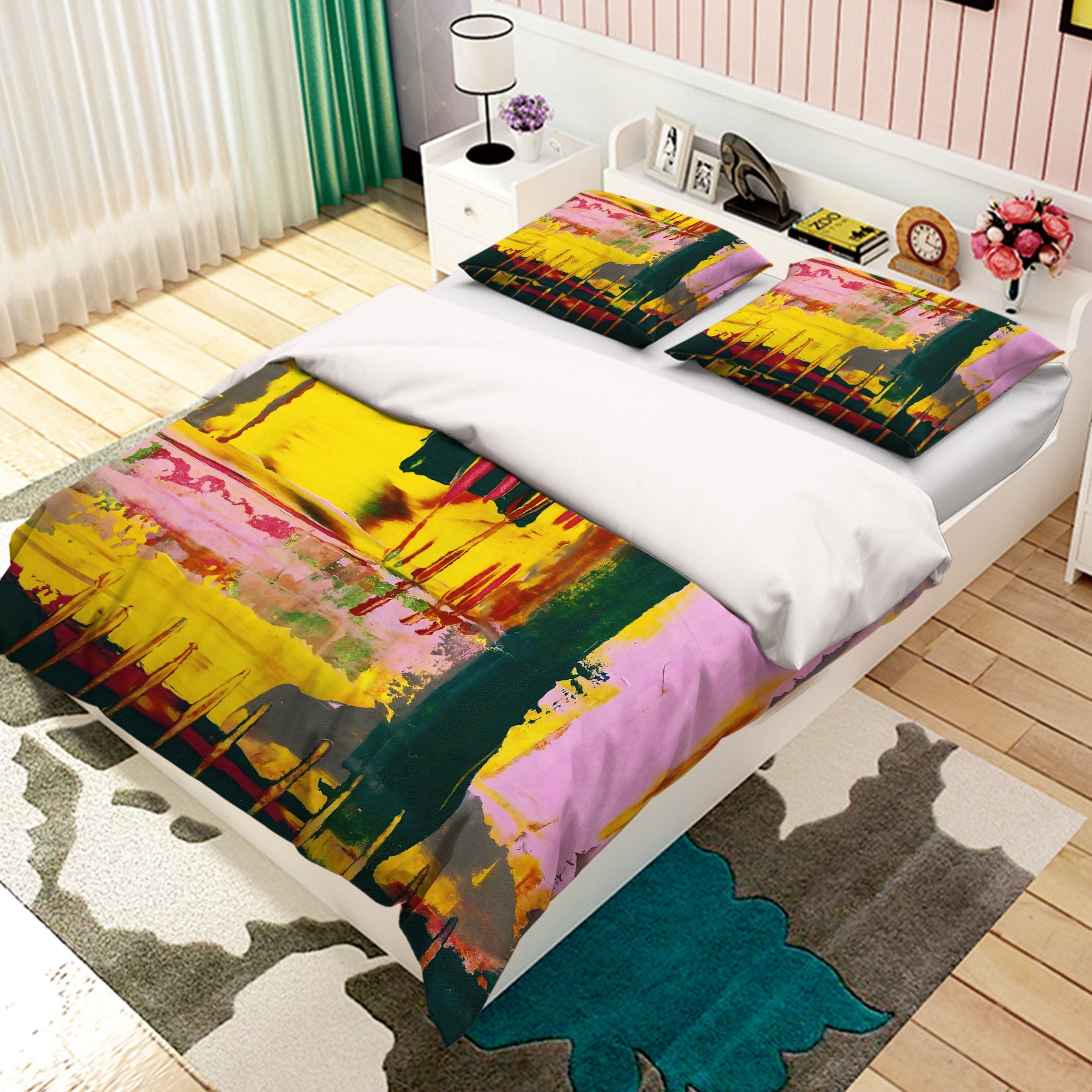 3D Color Abstract 12157 Bed Pillowcases Quilt