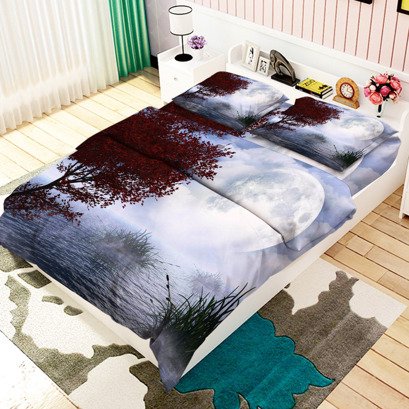 3D Misty Sea 11 Bed Pillowcases Quilt Wallpaper AJ Wallpaper