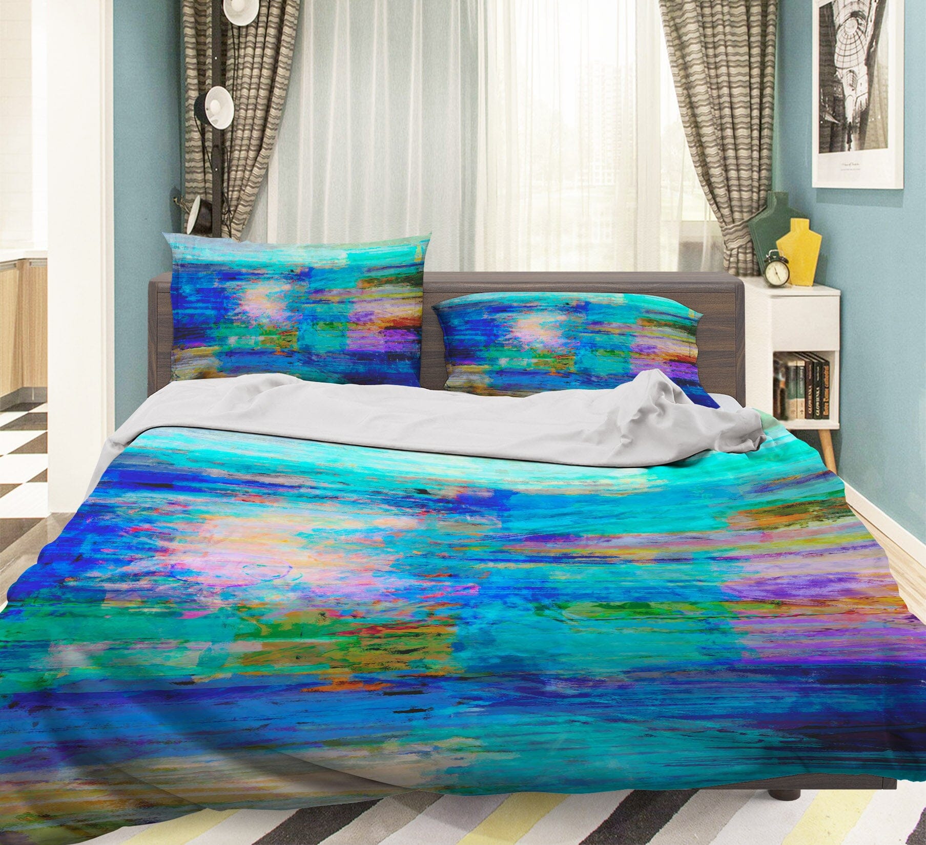 3D Blue Painting 1009 Michael Tienhaara Bedding Bed Pillowcases Quilt Quiet Covers AJ Creativity Home