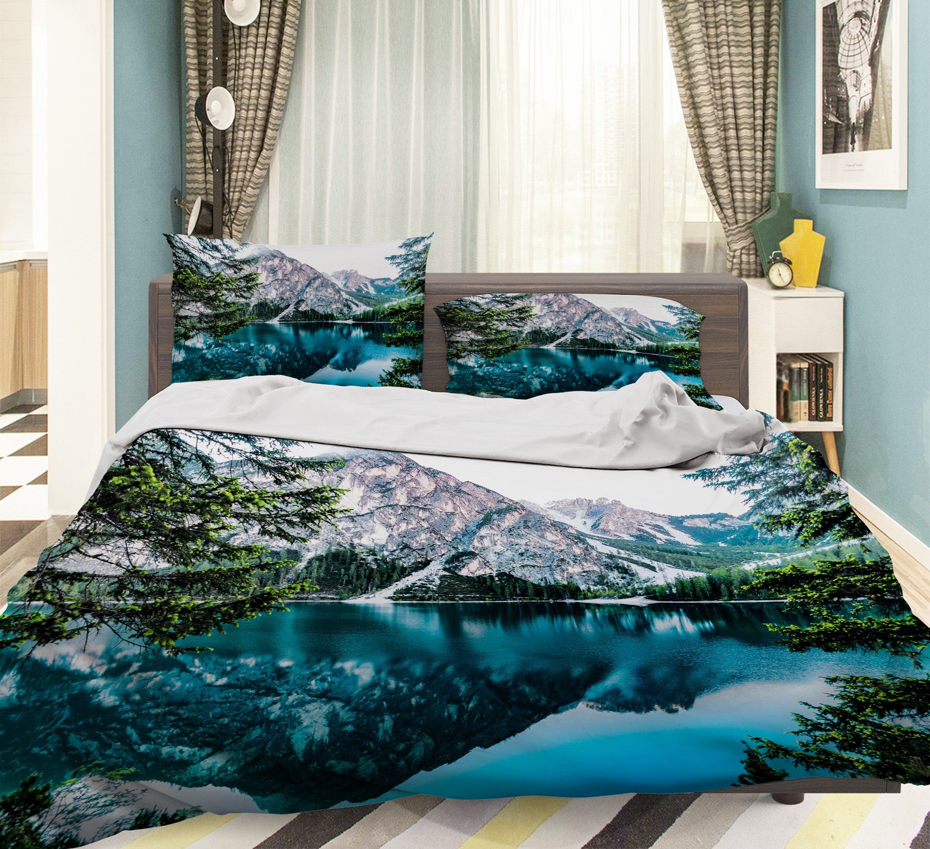 3D Landscape 60194 Bed Pillowcases Quilt