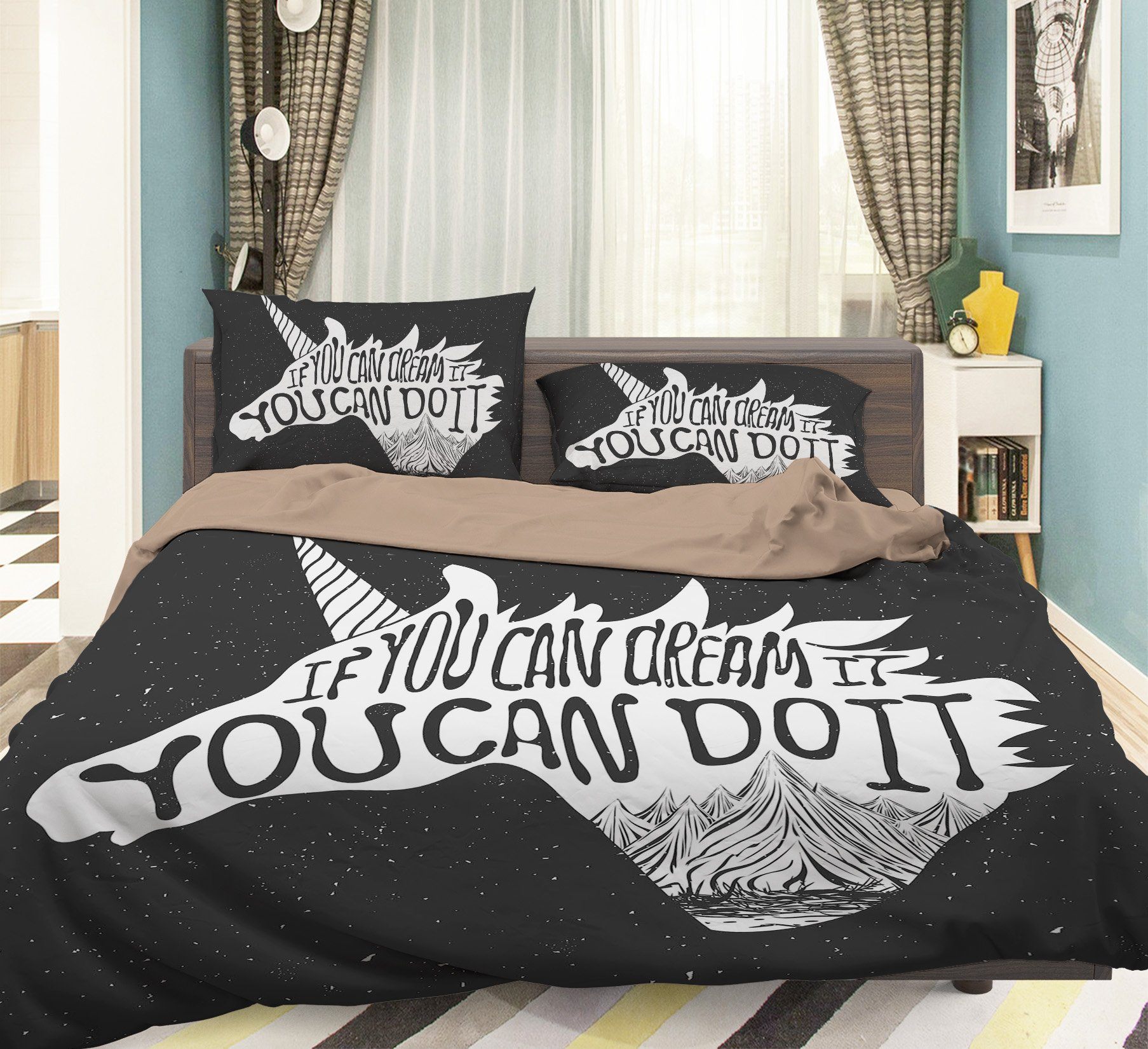 3D Unicorn Head 153 Bed Pillowcases Quilt Wallpaper AJ Wallpaper