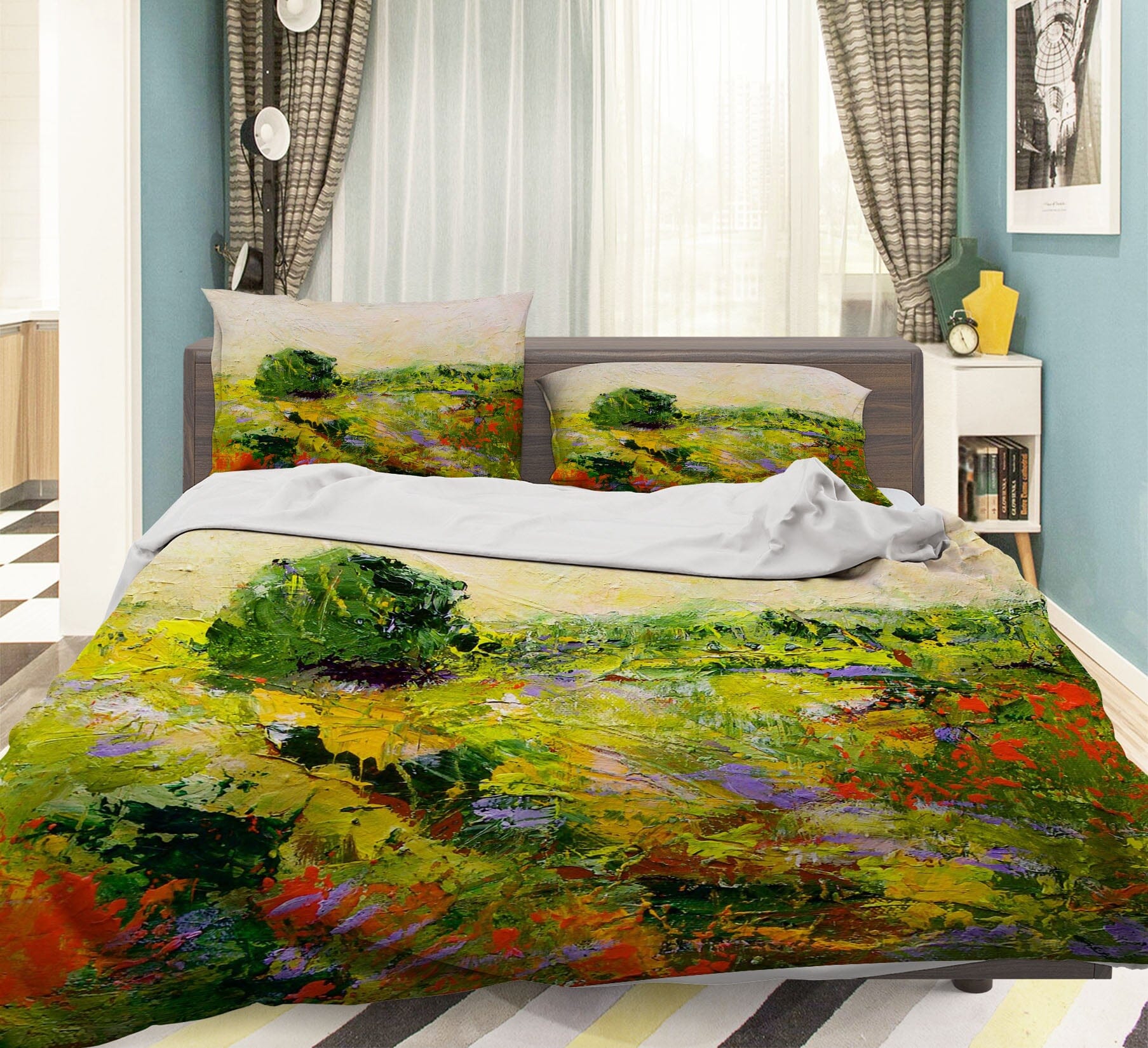 3D Tree Pattern 1113 Allan P. Friedlander Bedding Bed Pillowcases Quilt Quiet Covers AJ Creativity Home