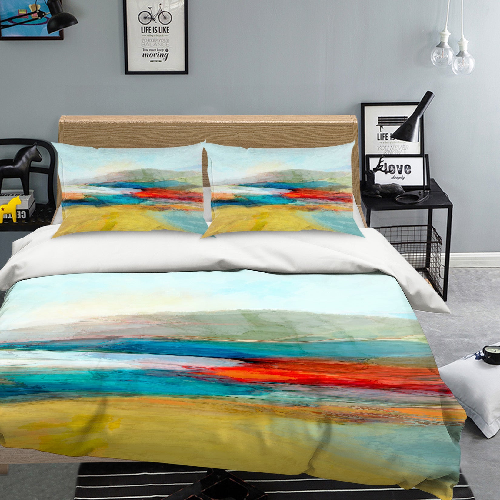 3D Yellow Steppe 1051 Michael Tienhaara Bedding Bed Pillowcases Quilt