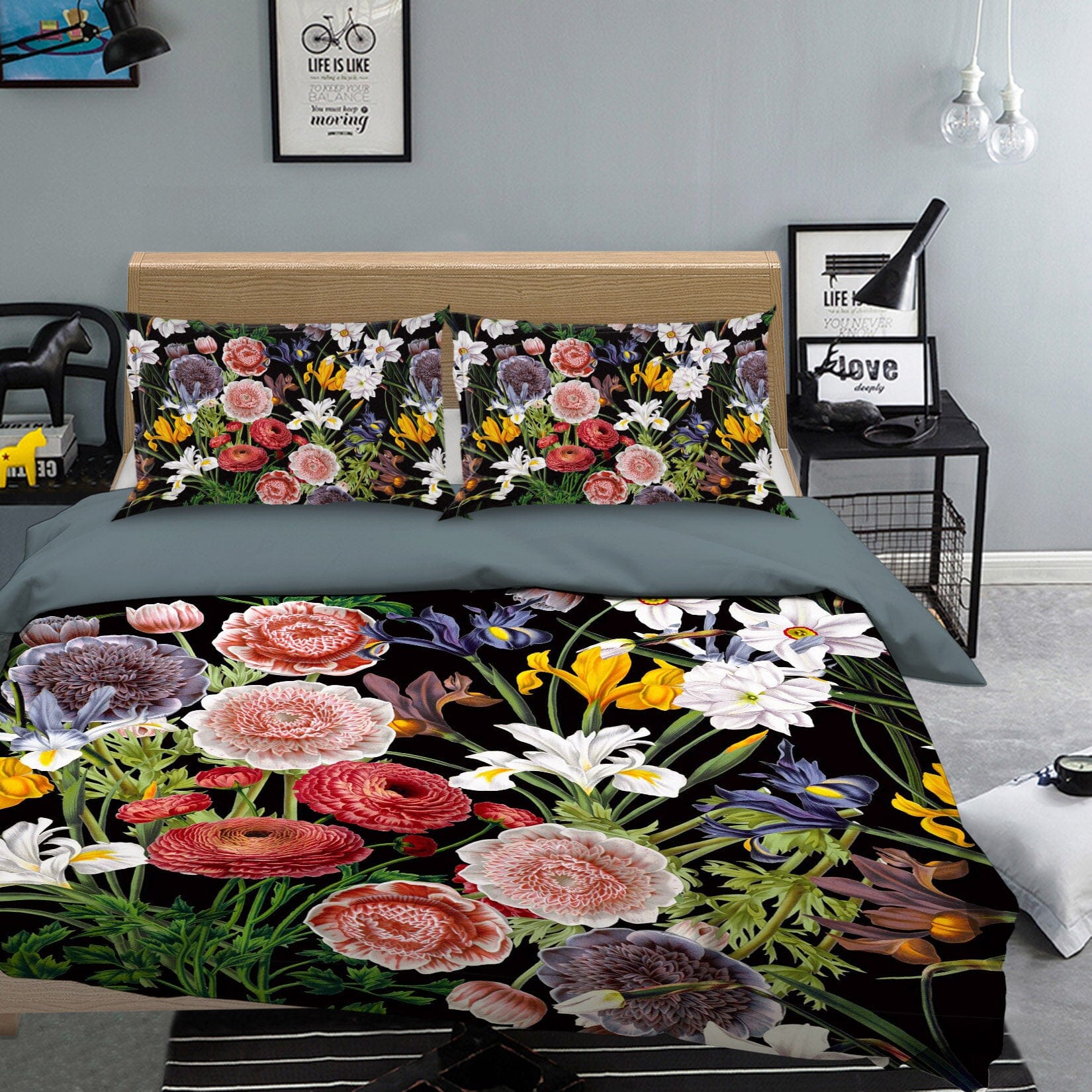 3D Color Peony Flower 116 Uta Naumann Bedding Bed Pillowcases Quilt Quiet Covers AJ Creativity Home