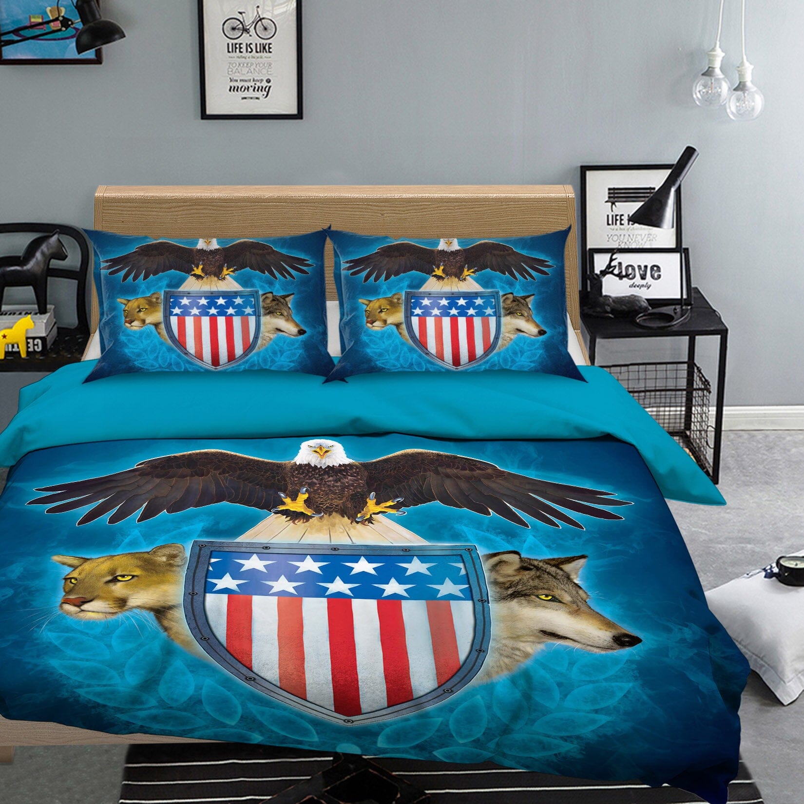 3D USA Trinity 097 Bed Pillowcases Quilt Exclusive Designer Vincent Quiet Covers AJ Creativity Home