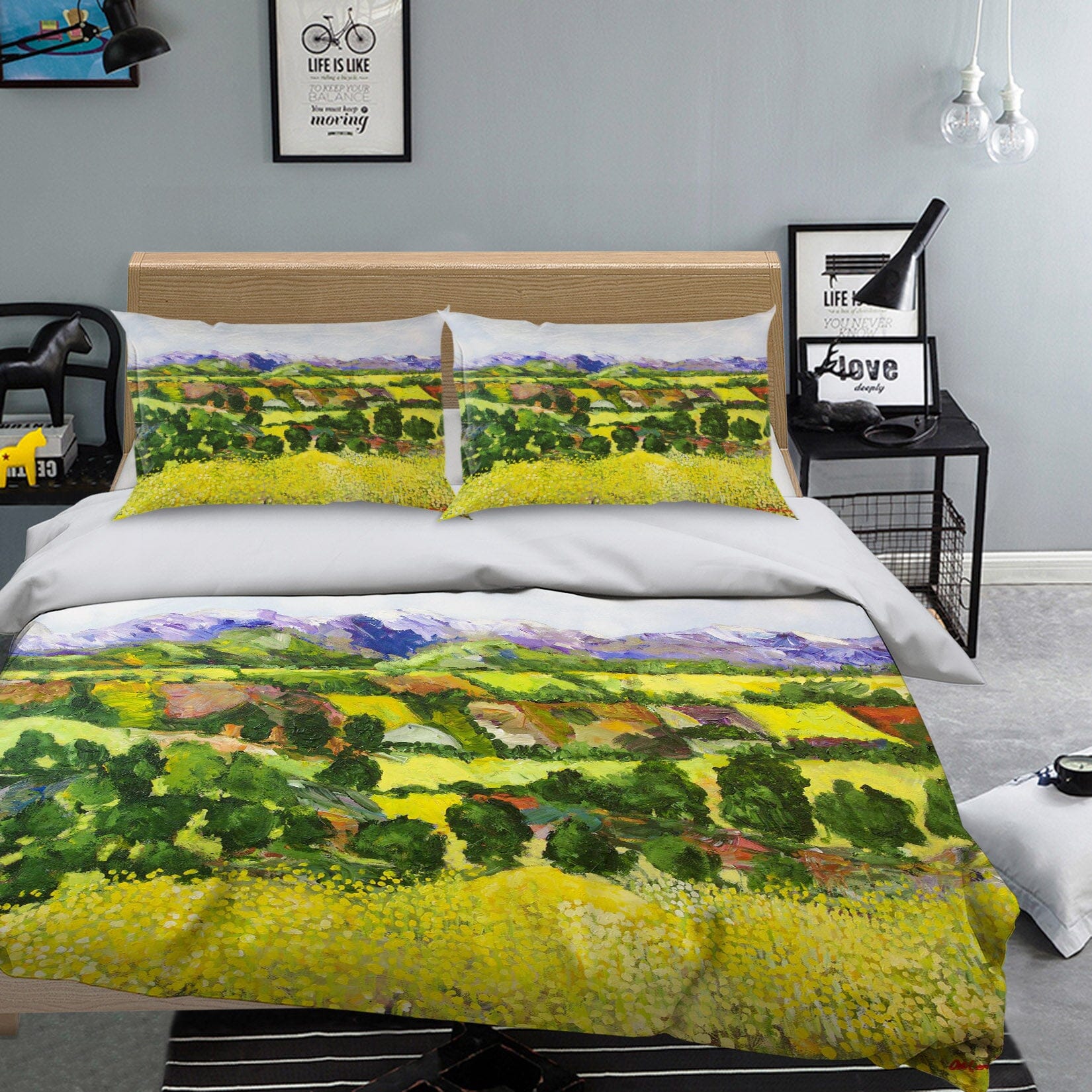 3D Yellow Weeds 1084 Allan P. Friedlander Bedding Bed Pillowcases Quilt Quiet Covers AJ Creativity Home