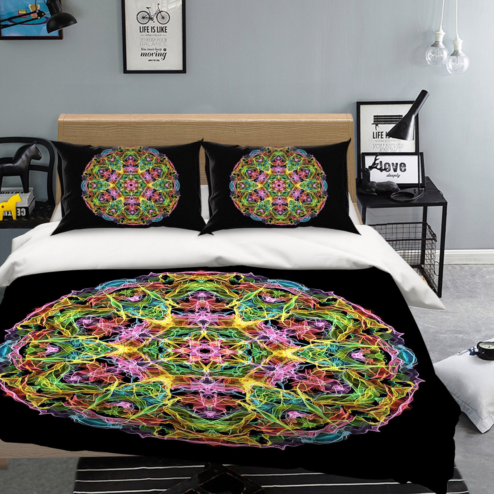 3D Color Texture 59029 Bed Pillowcases Quilt