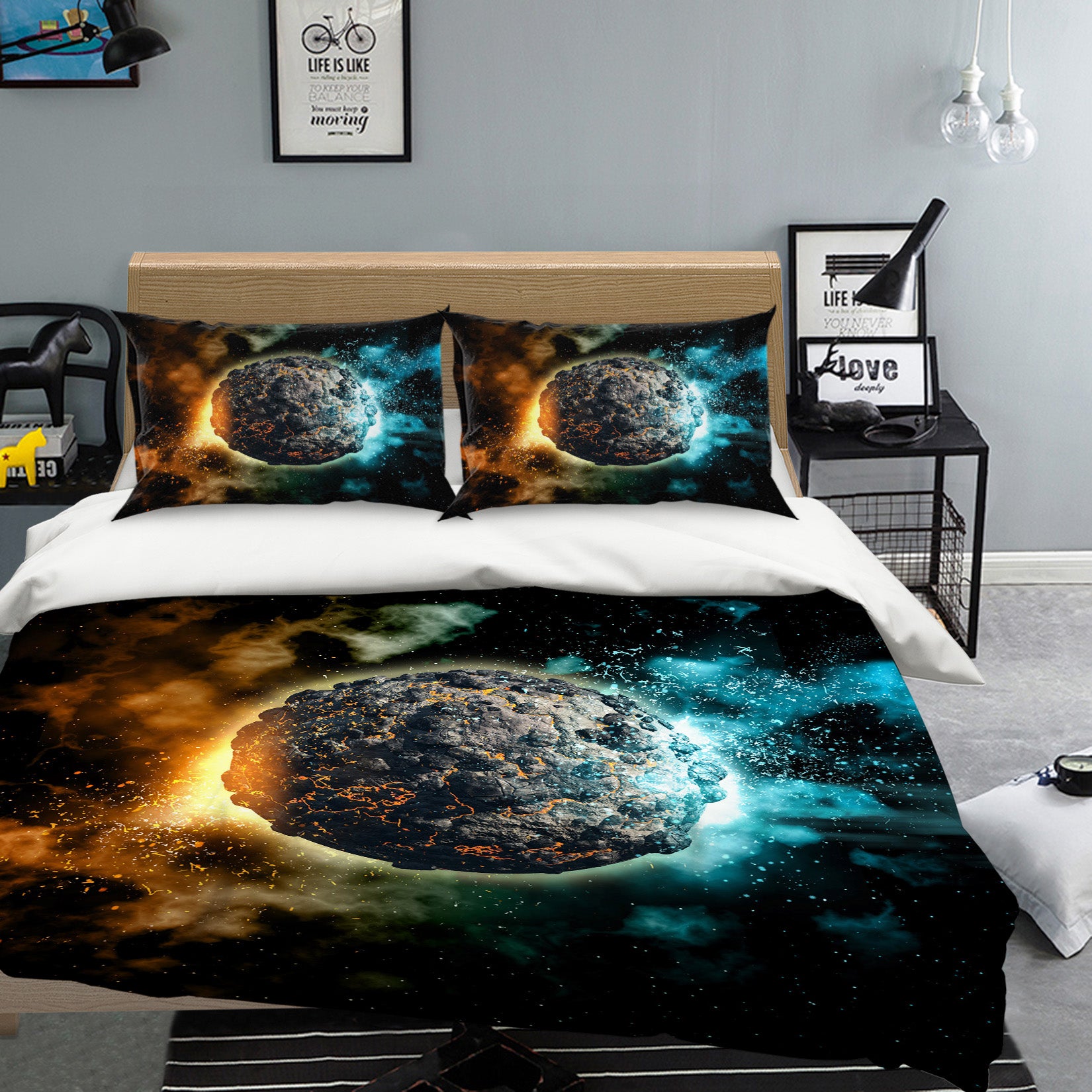 3D Planet 61032 Bed Pillowcases Quilt