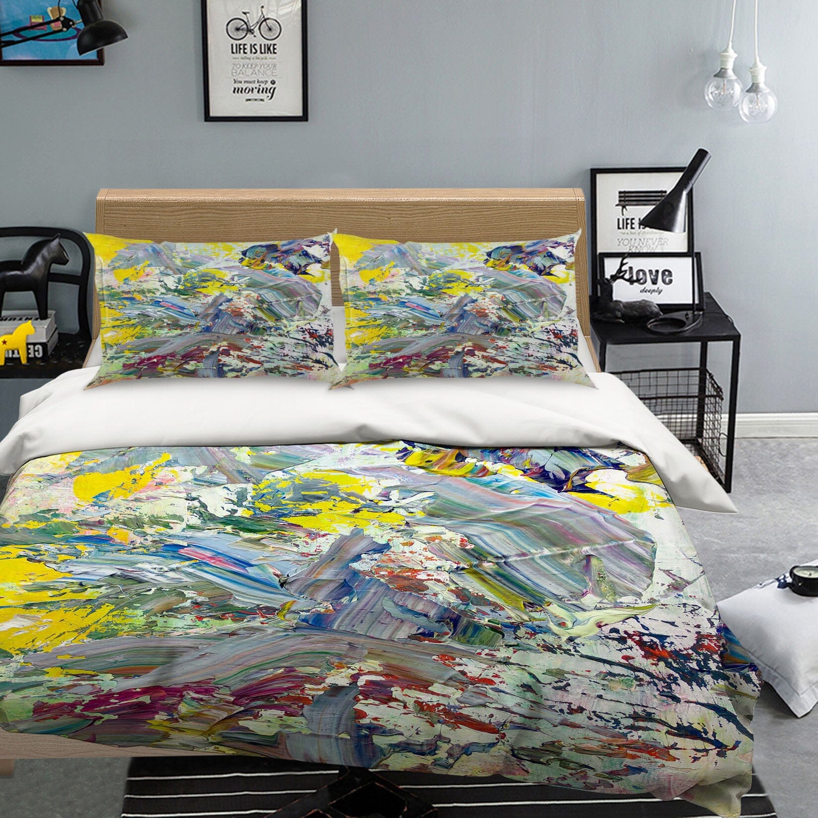 3D Abstract Smear 1127 Allan P. Friedlander Bedding Bed Pillowcases Quilt Quiet Covers AJ Creativity Home