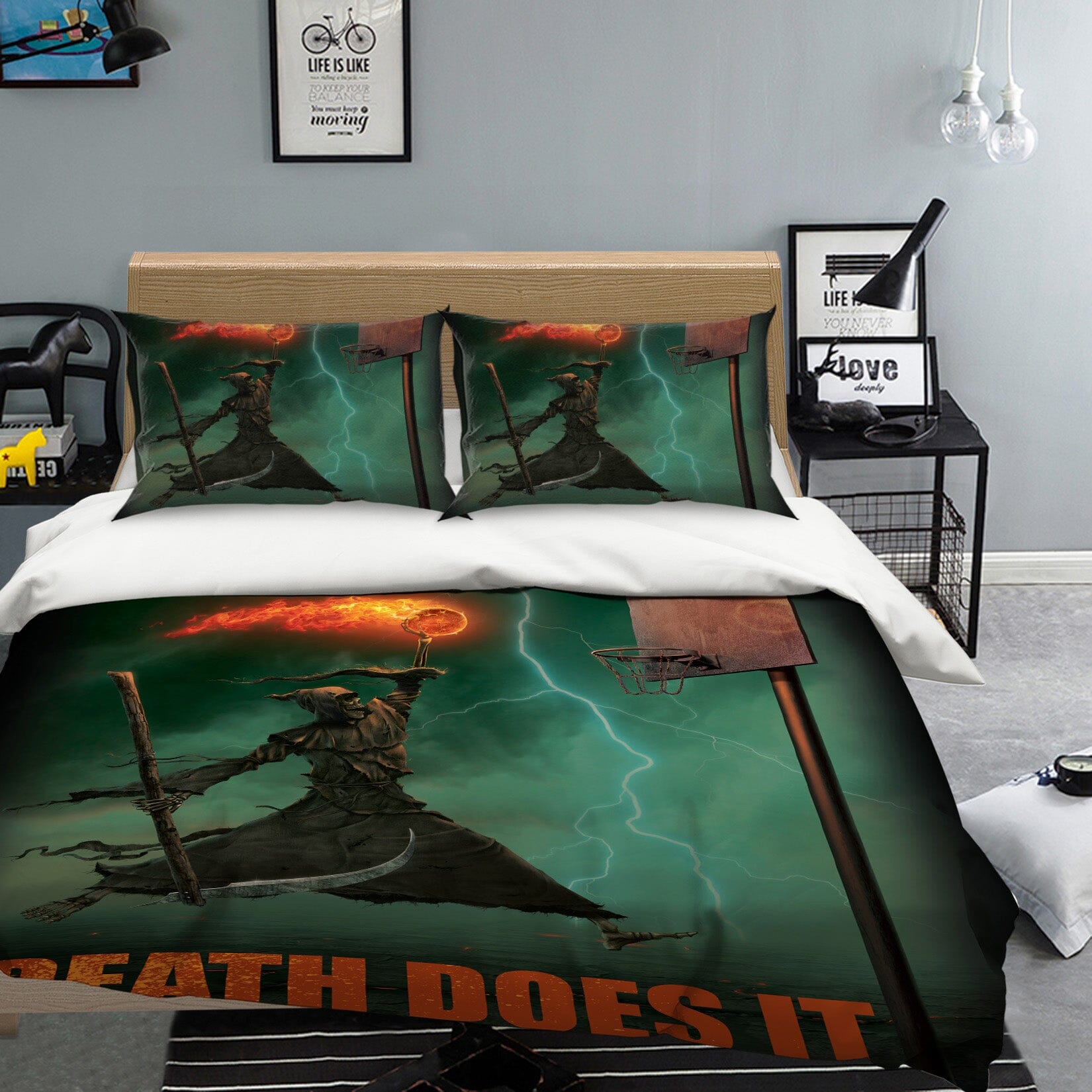 3D Death Does It 037 Bed Pillowcases Quilt Exclusive Designer Vincent Quiet Covers AJ Creativity Home