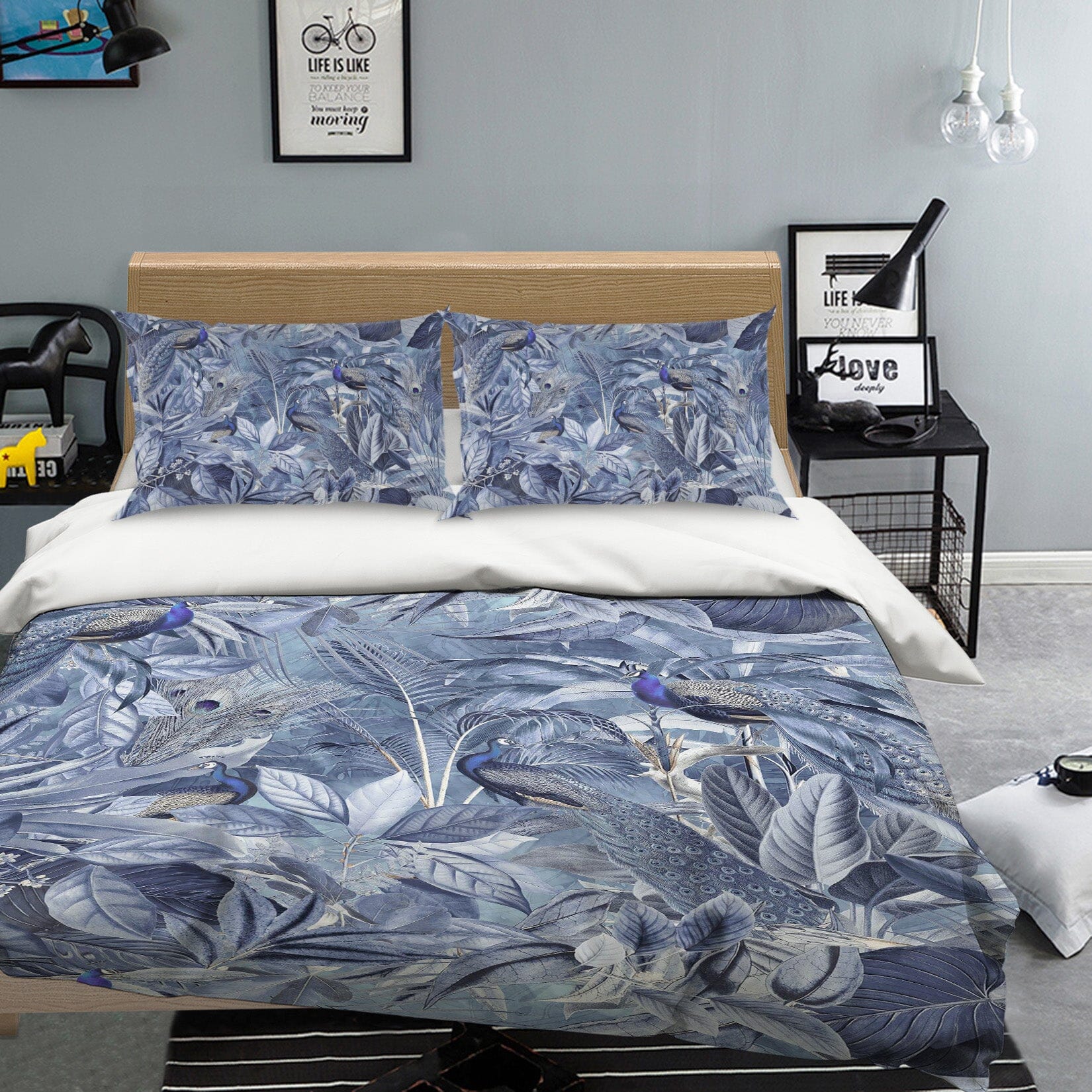 3D Forest Leaves 109 Andrea haase Bedding Bed Pillowcases Quilt Quiet Covers AJ Creativity Home