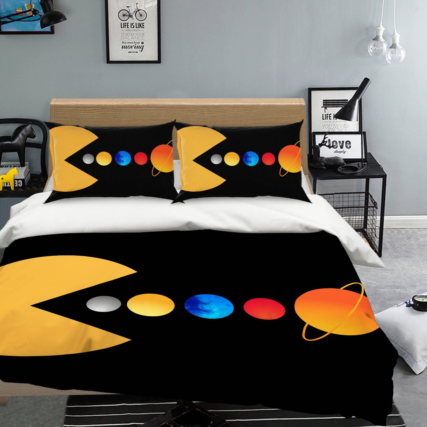 3D Eating Game 245 Boris Draschoff Bedding Bed Pillowcases Quilt Quiet Covers AJ Creativity Home