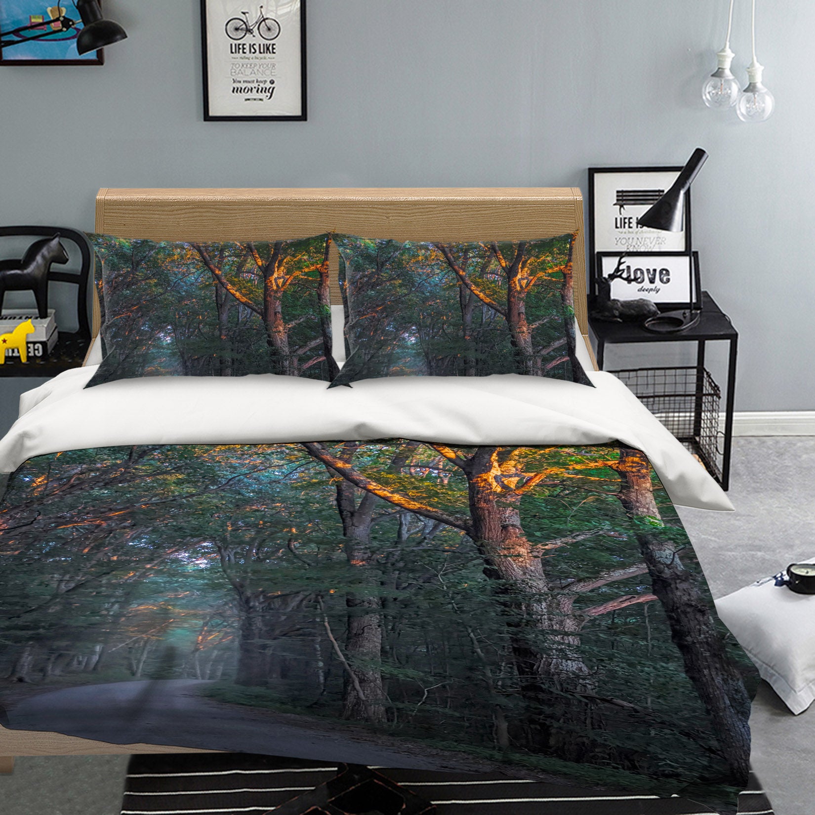 3D Forest 86031 Jerry LoFaro bedding Bed Pillowcases Quilt