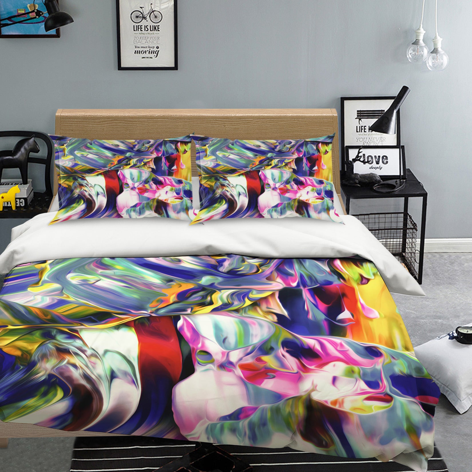 3D Pattern 16111 Bed Pillowcases Quilt