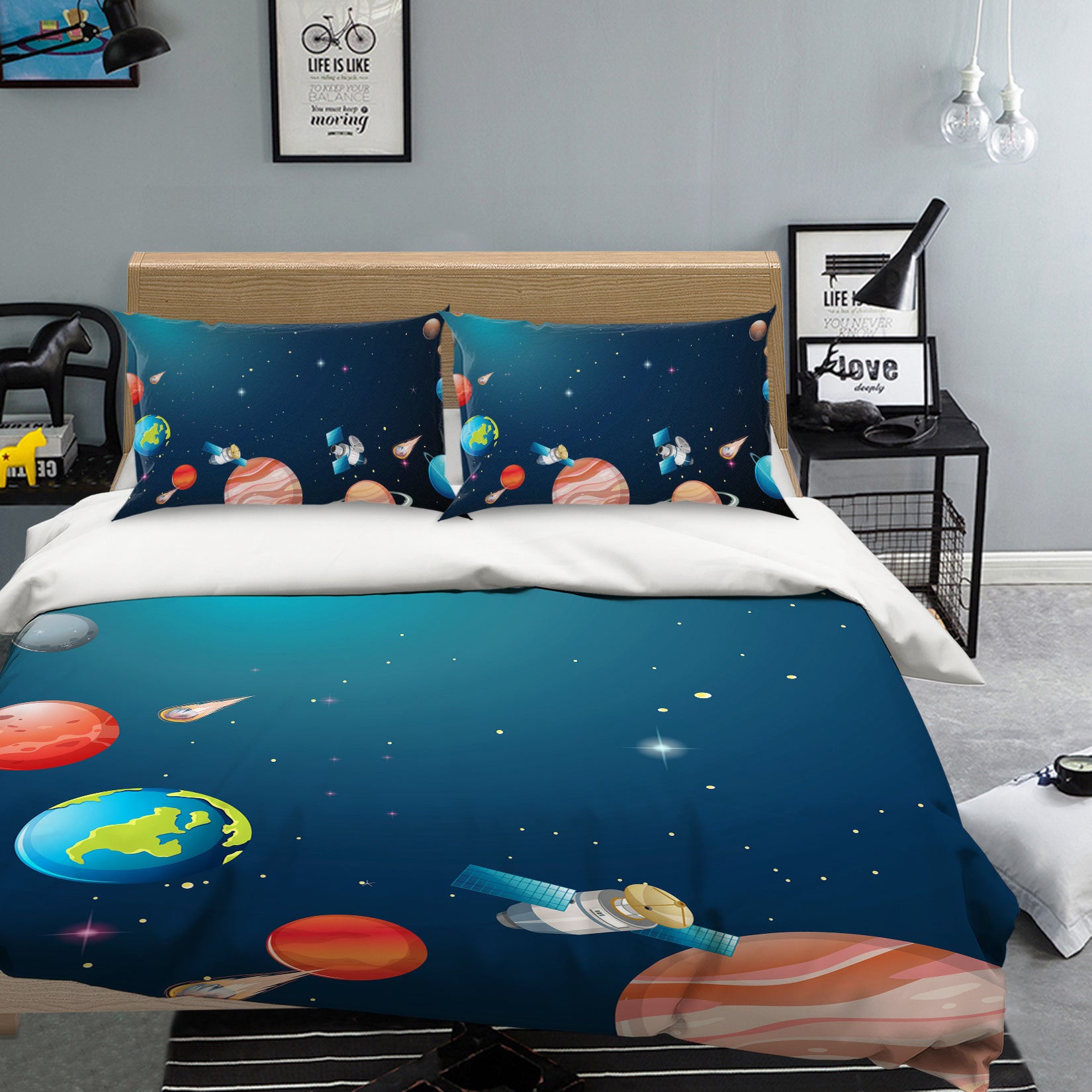 3D Planet 19167 Bed Pillowcases Quilt